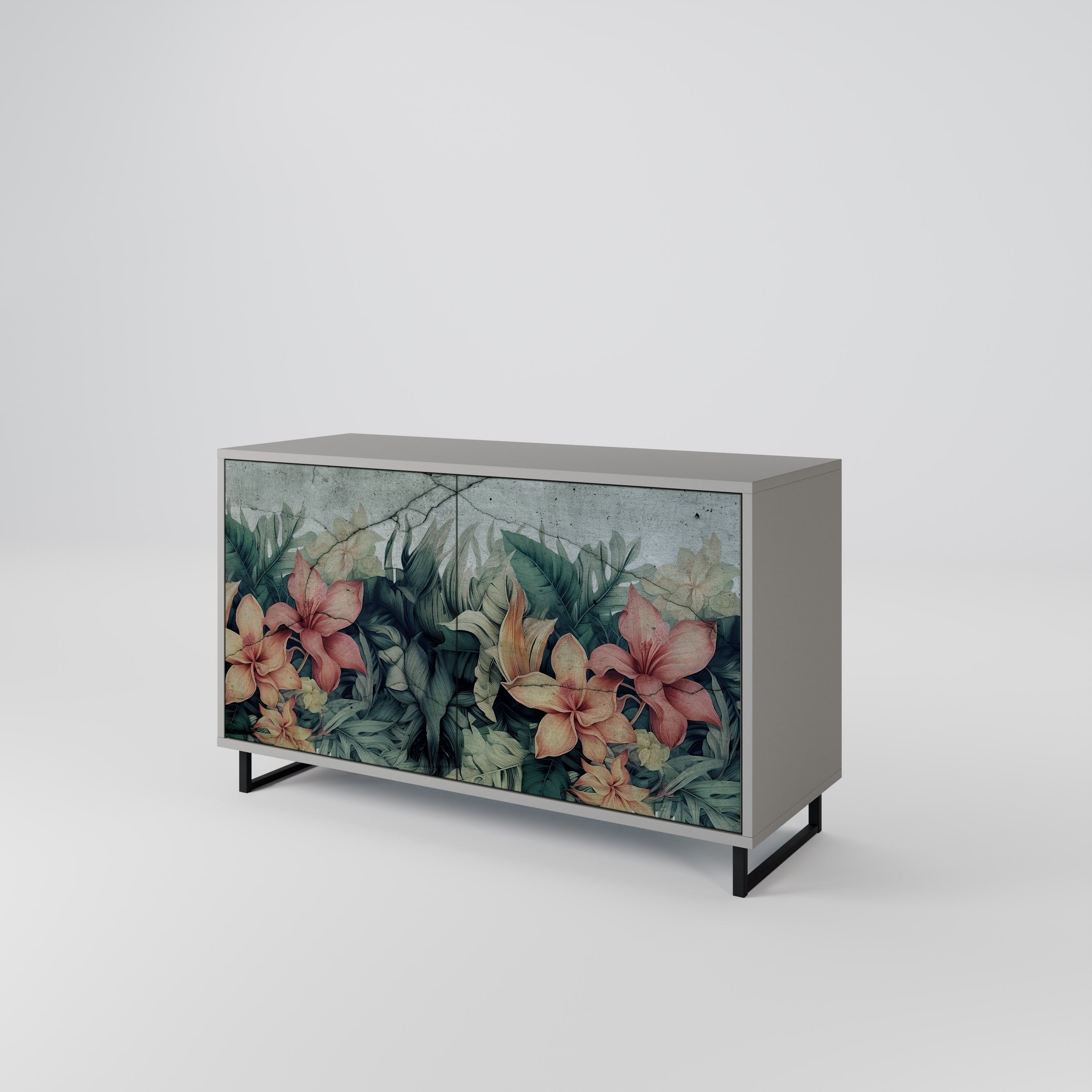 HEAVENLY BLOOM Komoda 2-drzwiowa korpus Szary