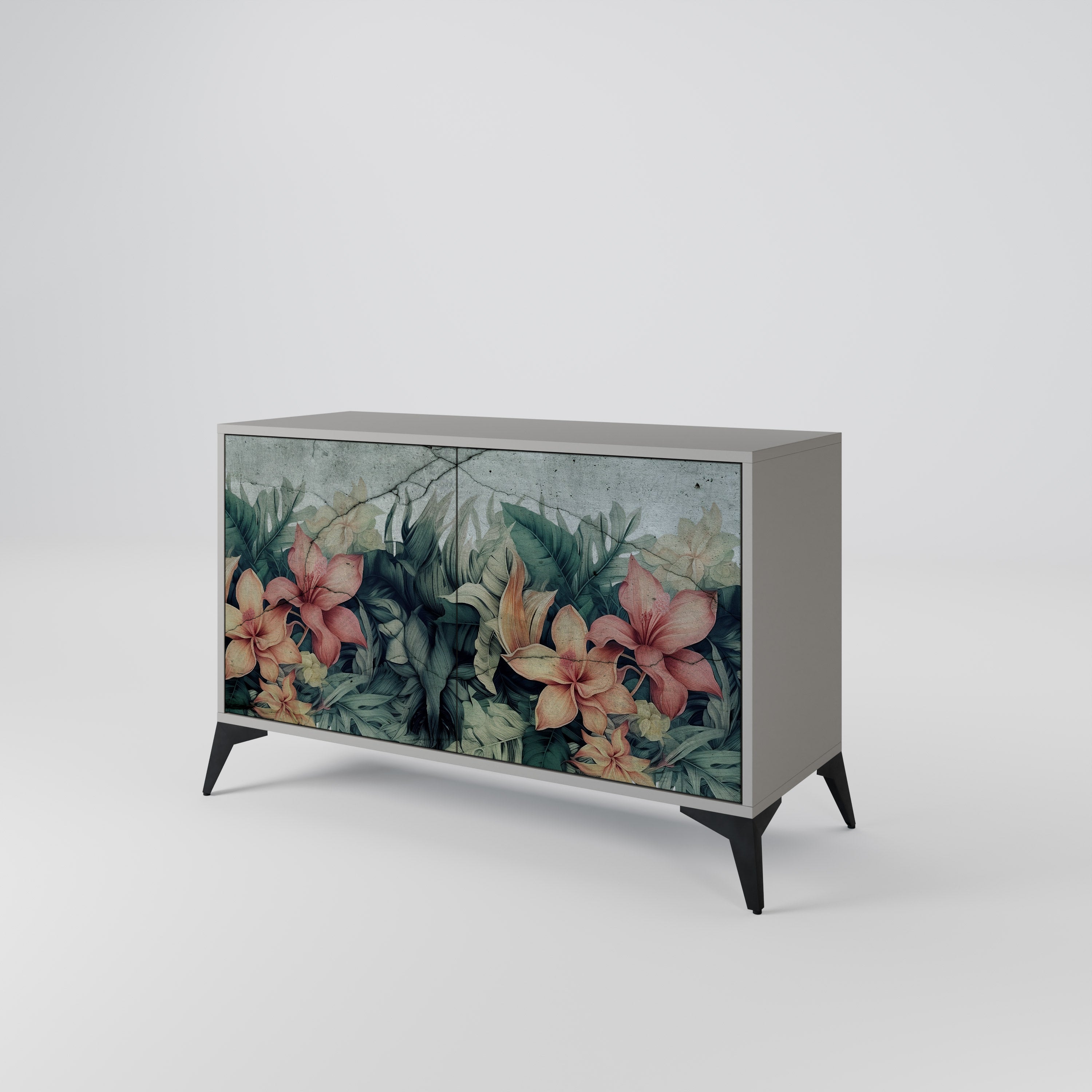HEAVENLY BLOOM Komoda 2-drzwiowa korpus Szary