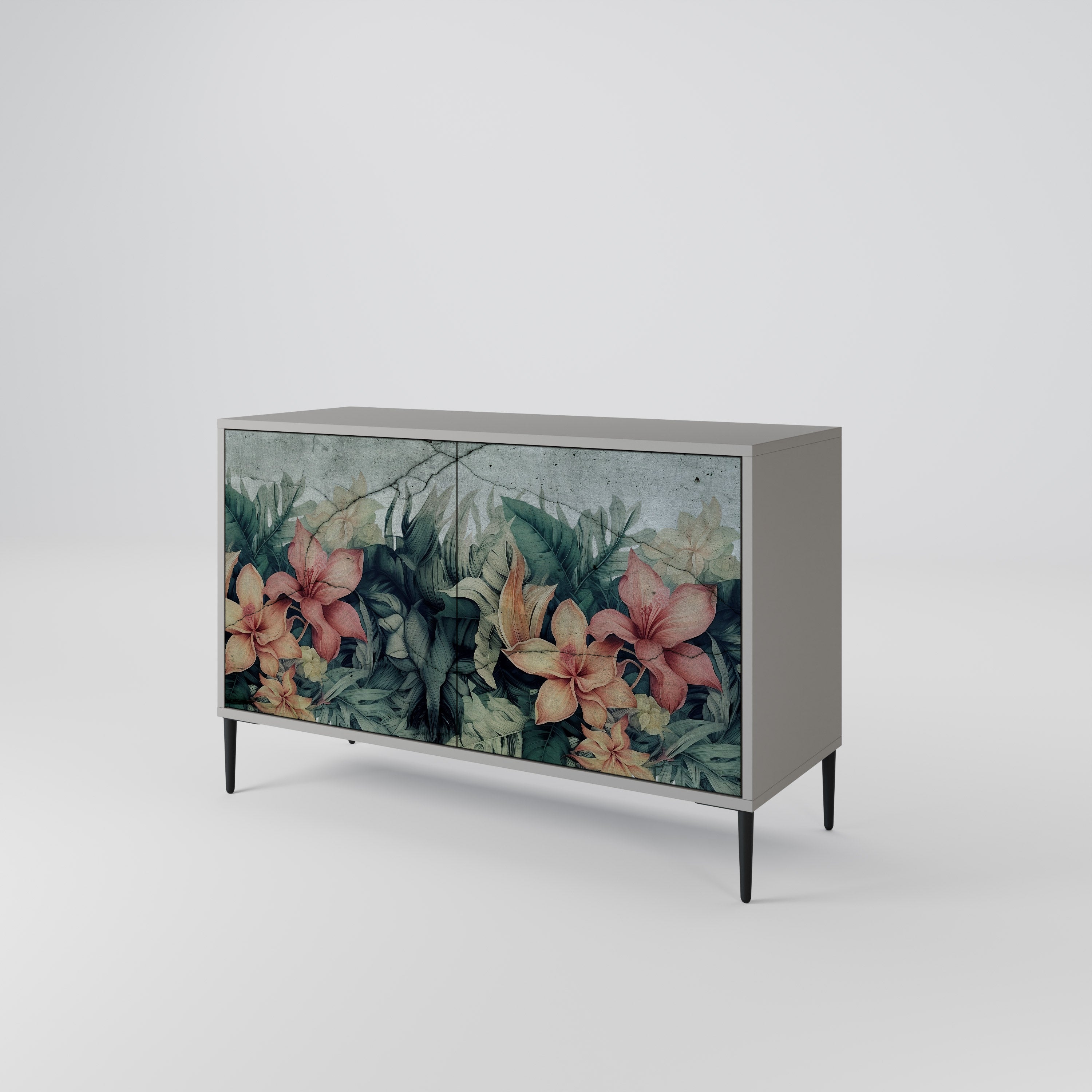 HEAVENLY BLOOM Komoda 2-drzwiowa korpus Szary