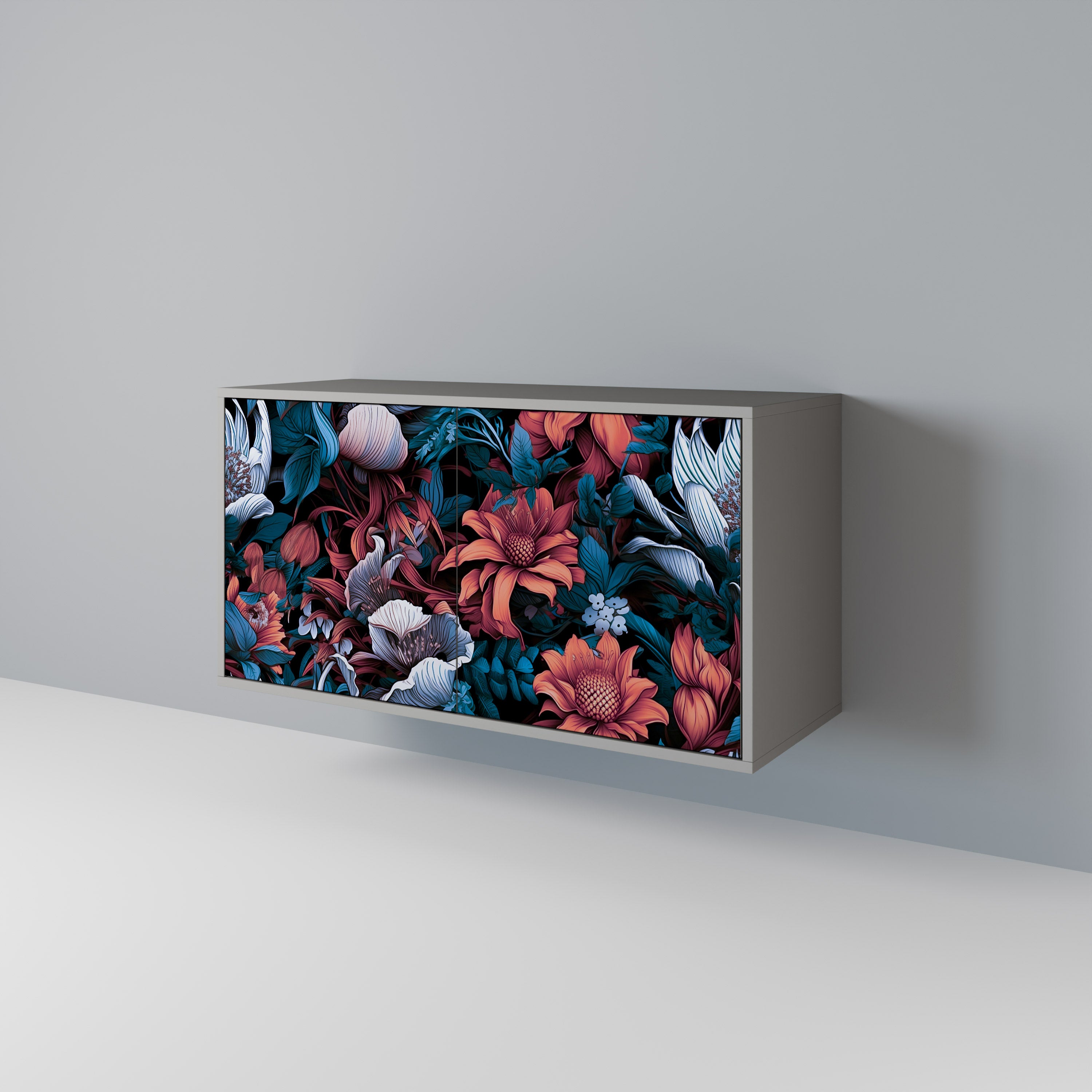 ETHEREAL BLOSSOMS Komoda 2-drzwiowa korpus Szary