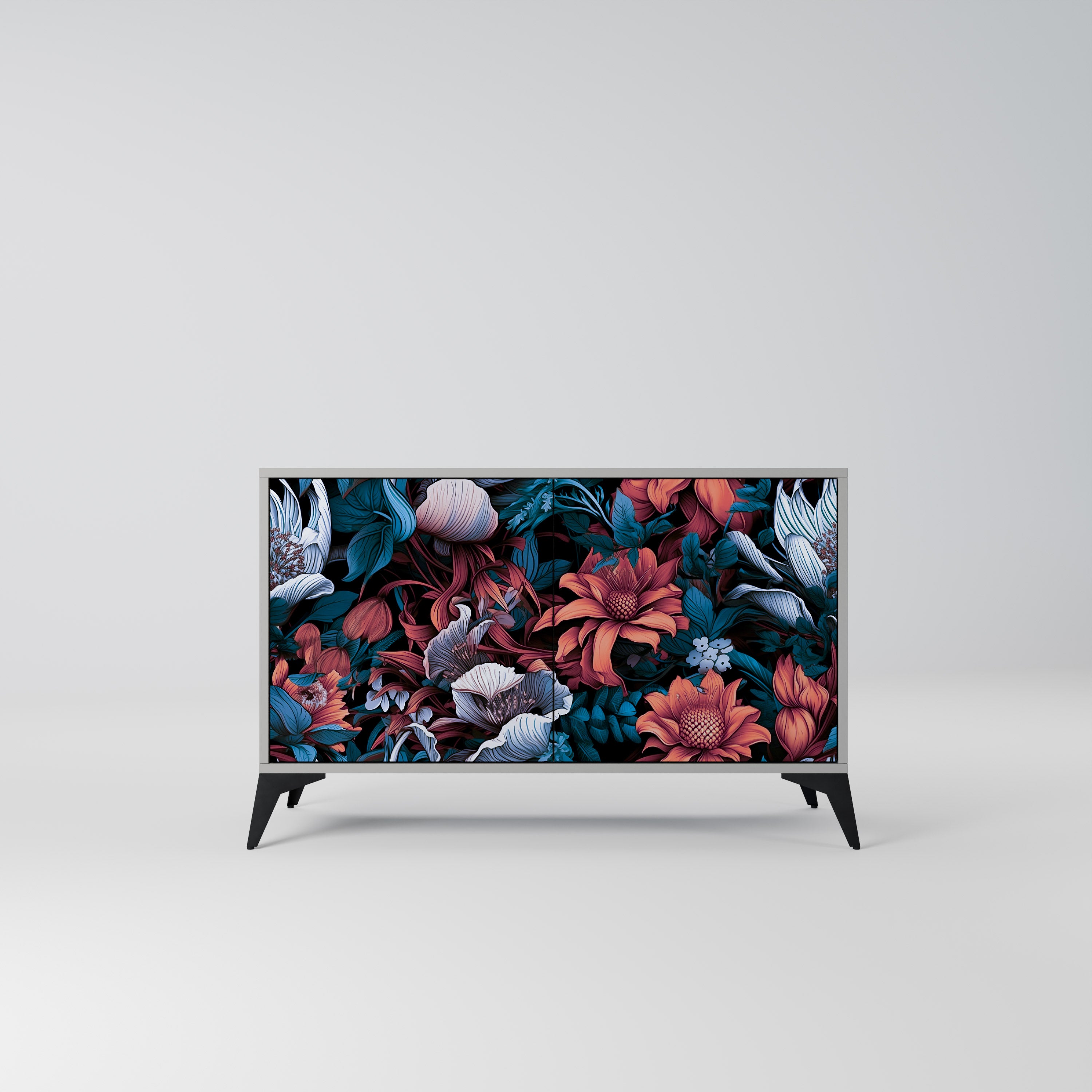 ETHEREAL BLOSSOMS Komoda 2-drzwiowa korpus Szary
