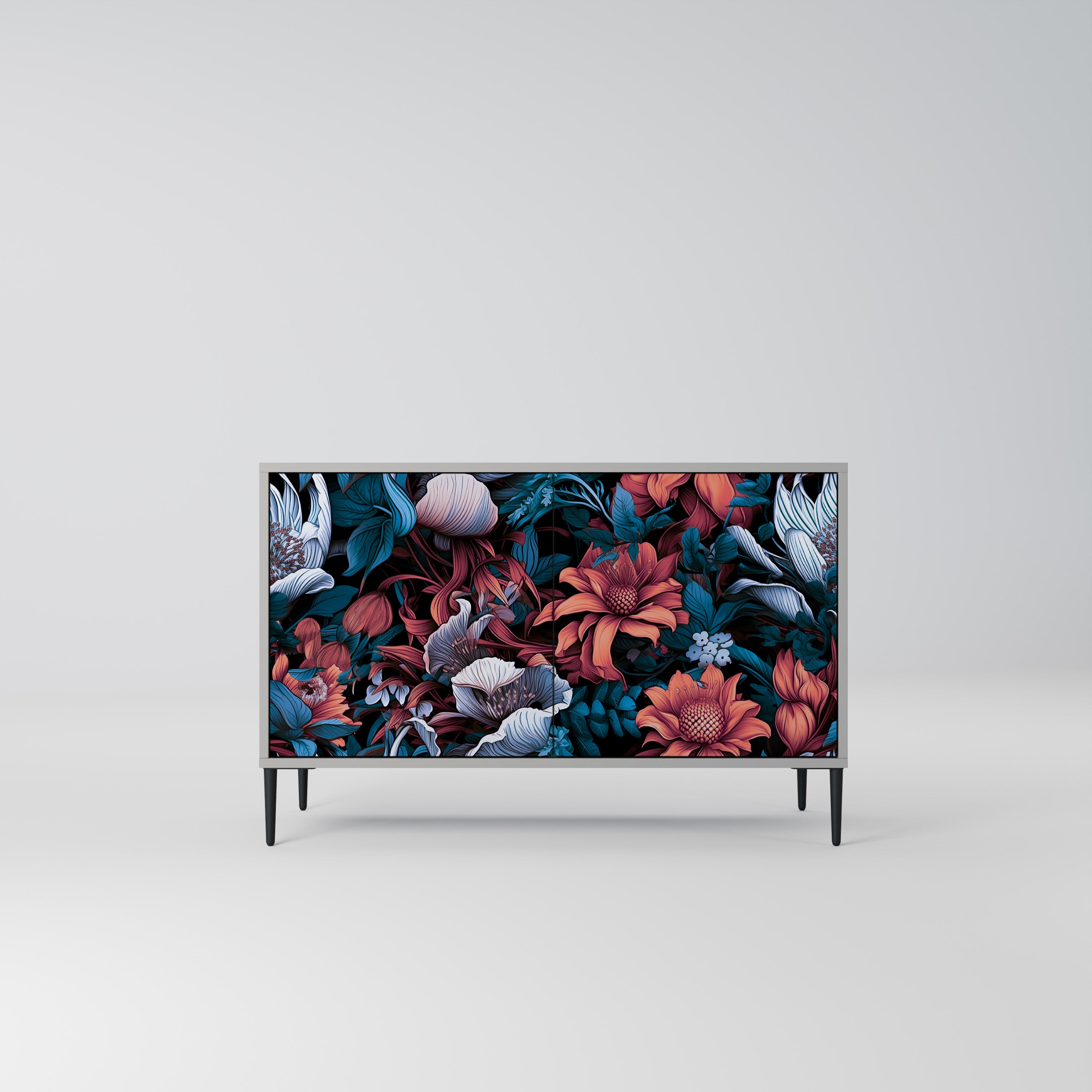 ETHEREAL BLOSSOMS Komoda 2-drzwiowa korpus Szary