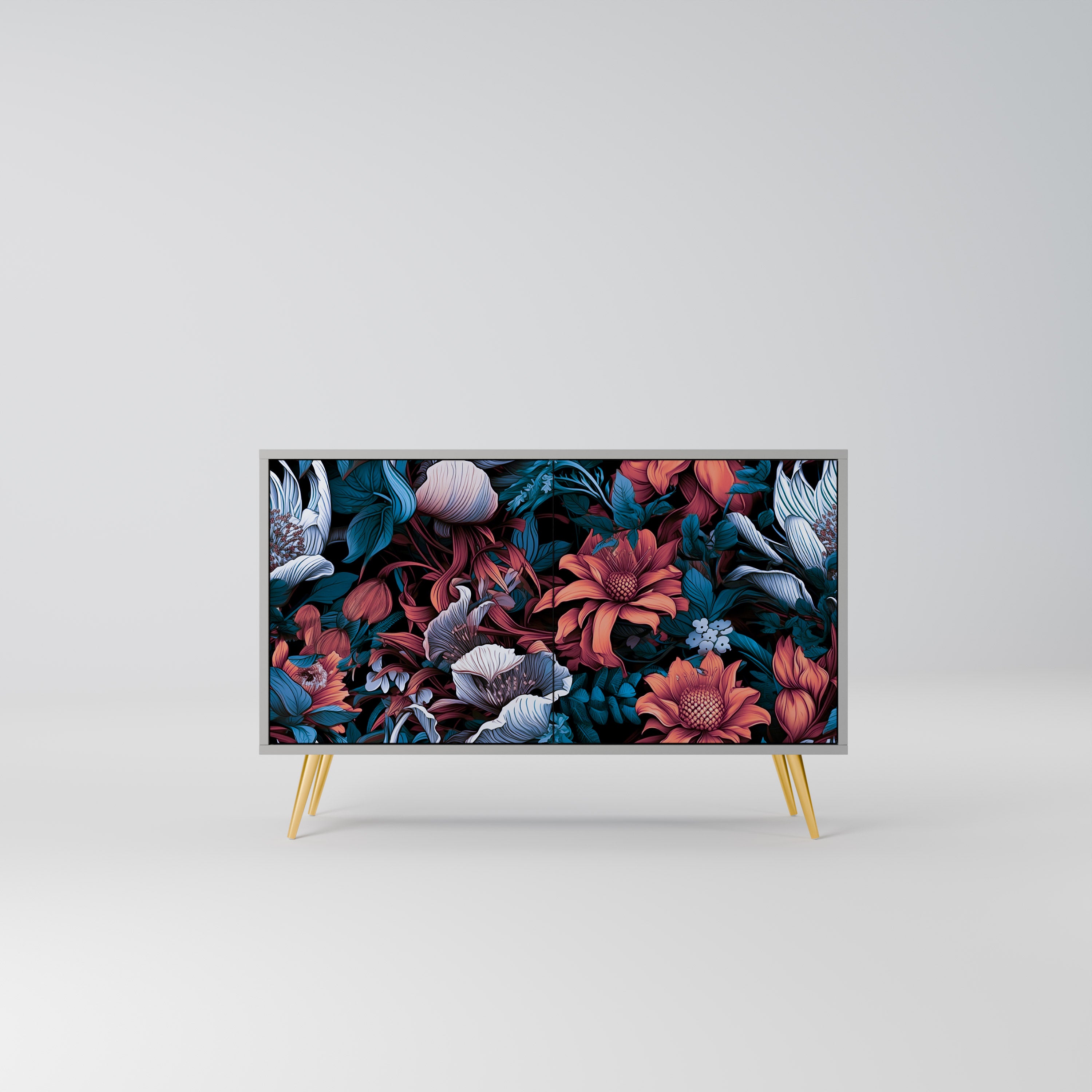 ETHEREAL BLOSSOMS Komoda 2-drzwiowa korpus Szary