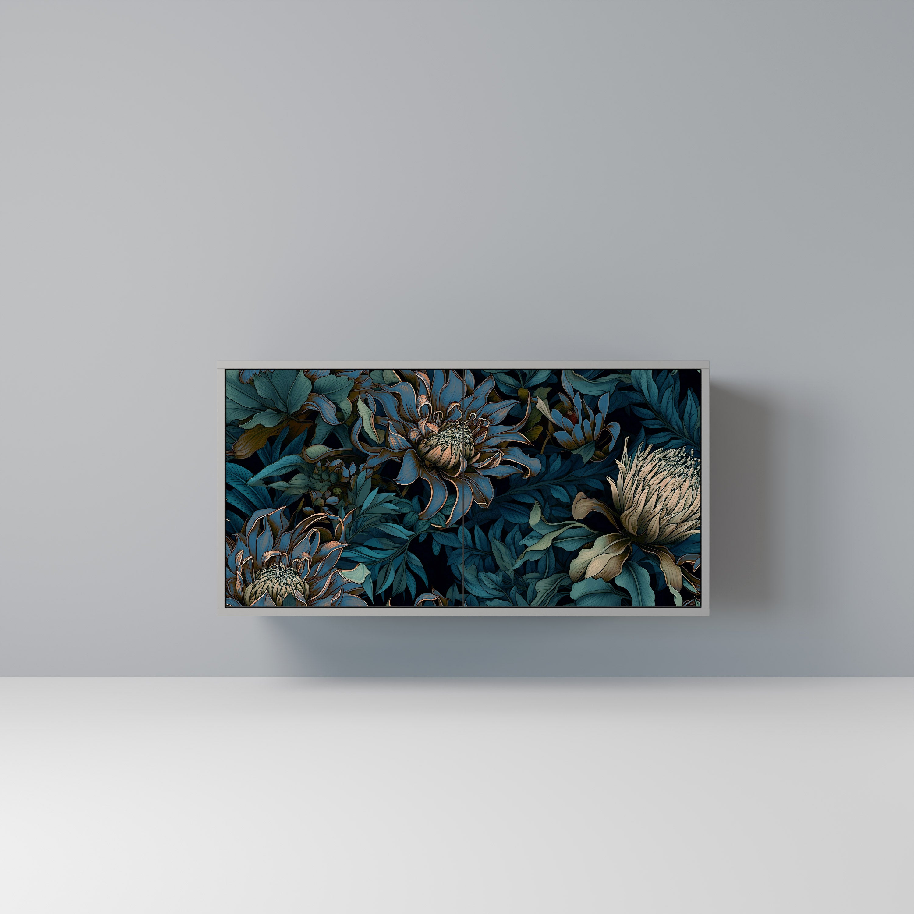 TWILIGHT BLOOM Komoda 2-drzwiowa korpus Szary