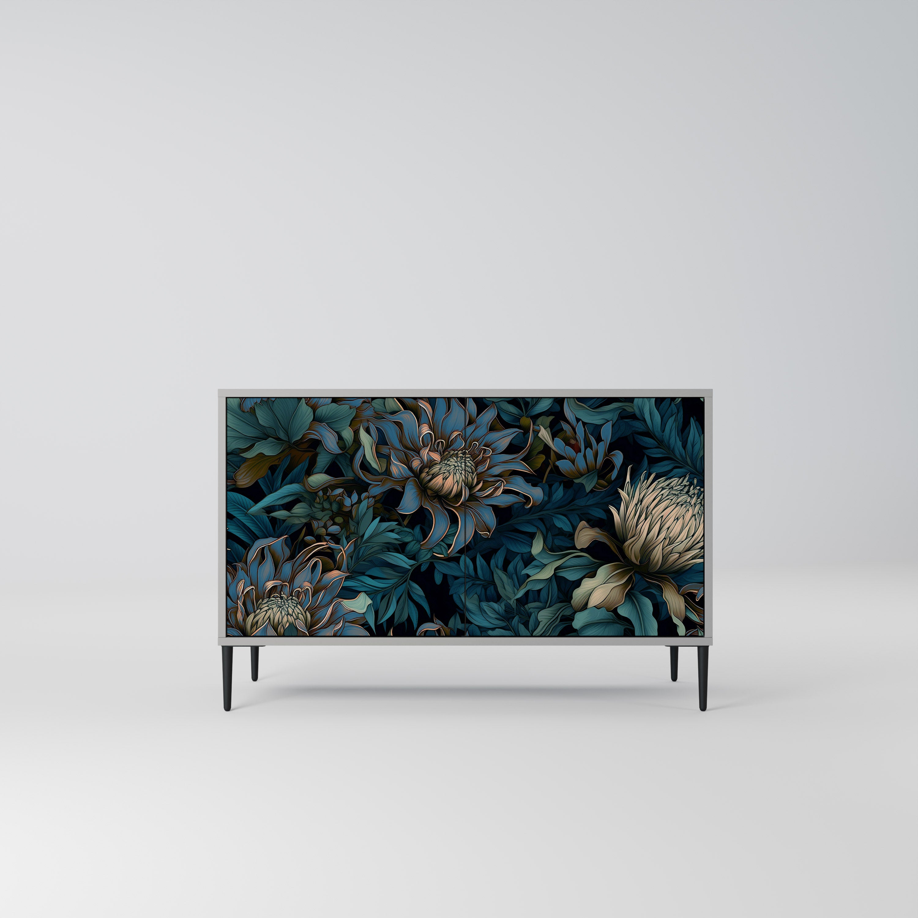 TWILIGHT BLOOM Komoda 2-drzwiowa korpus Szary