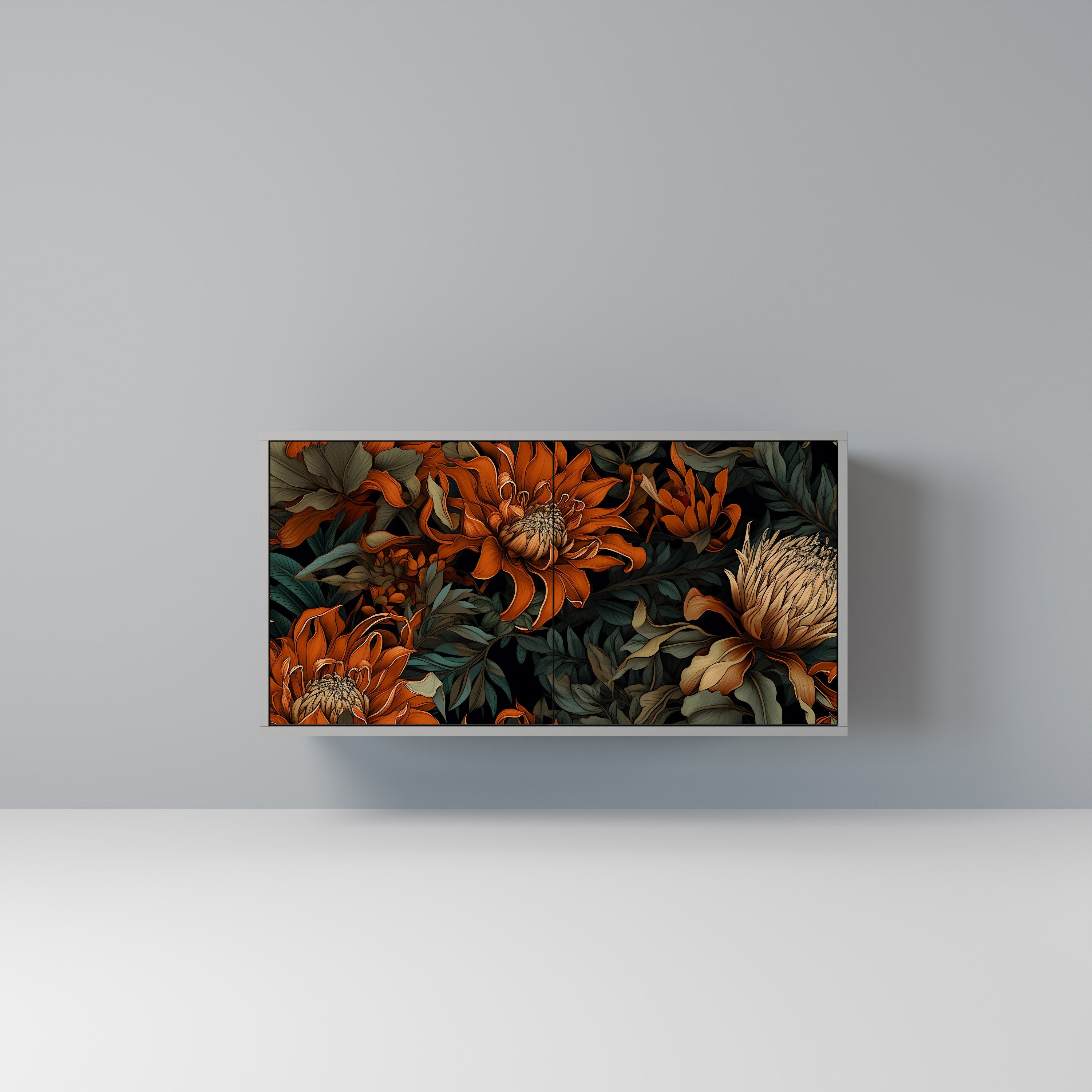 DAWN BLOOM Komoda 2-drzwiowa korpus Szary