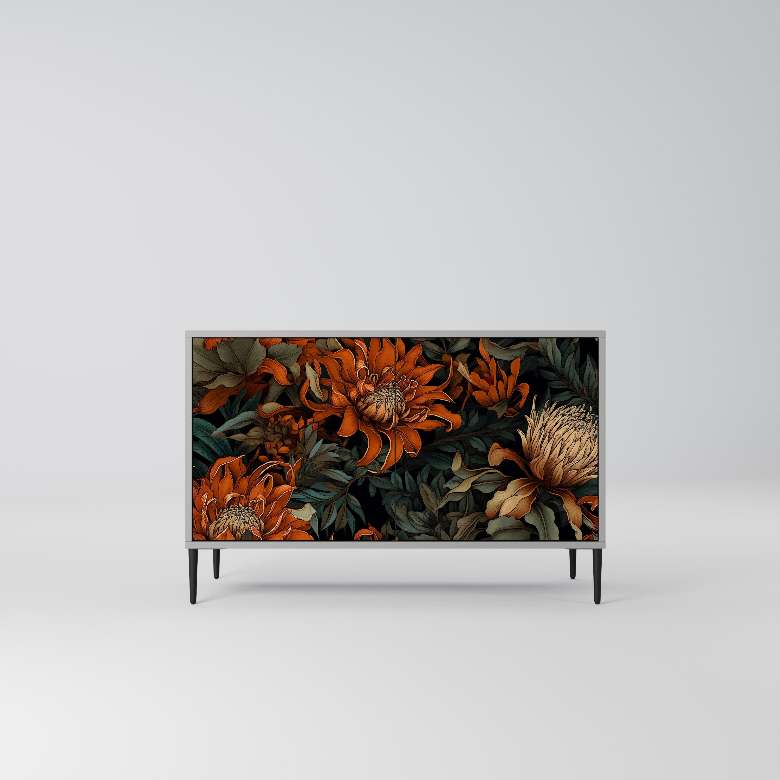 DAWN BLOOM Komoda 2-drzwiowa korpus Szary