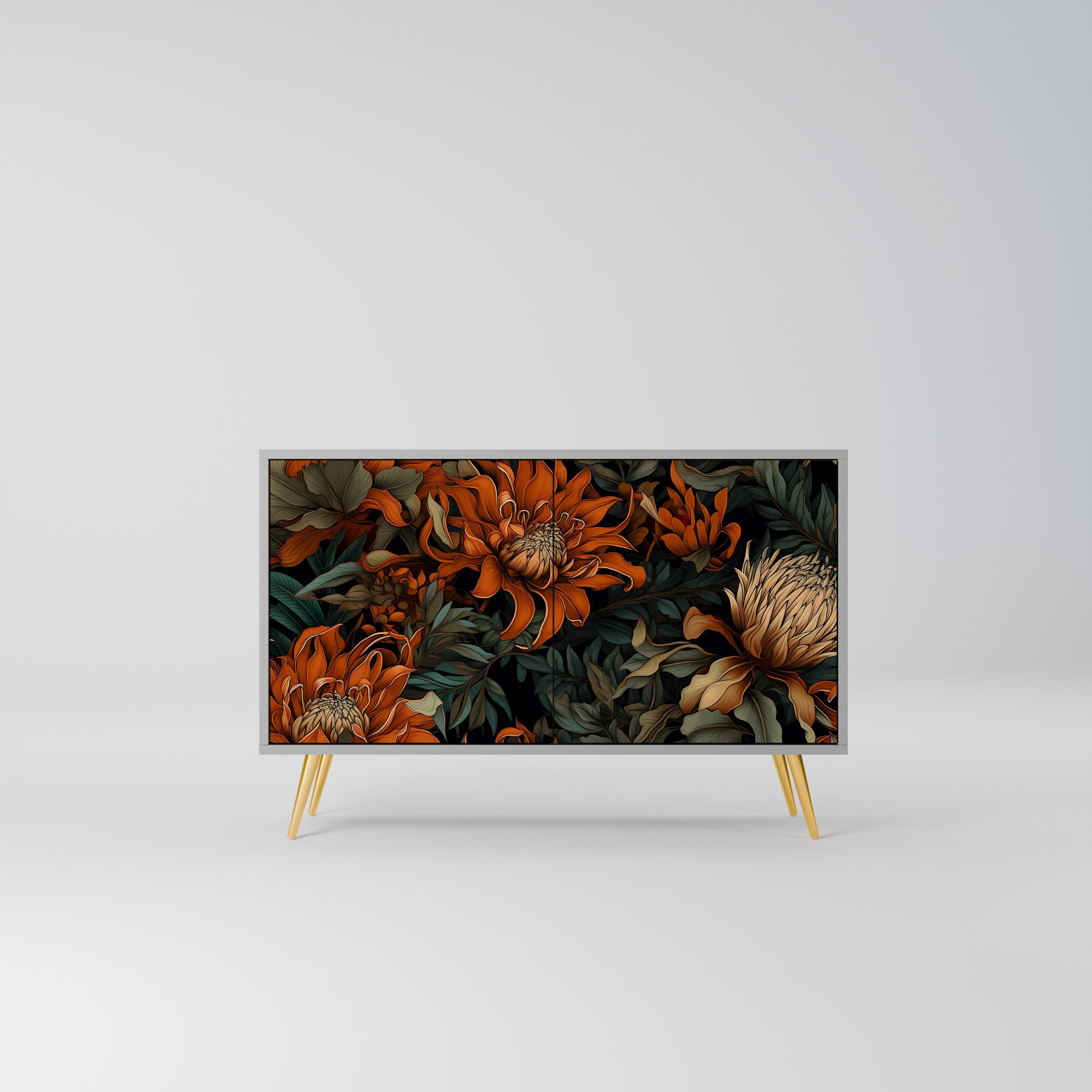 DAWN BLOOM Komoda 2-drzwiowa korpus Szary