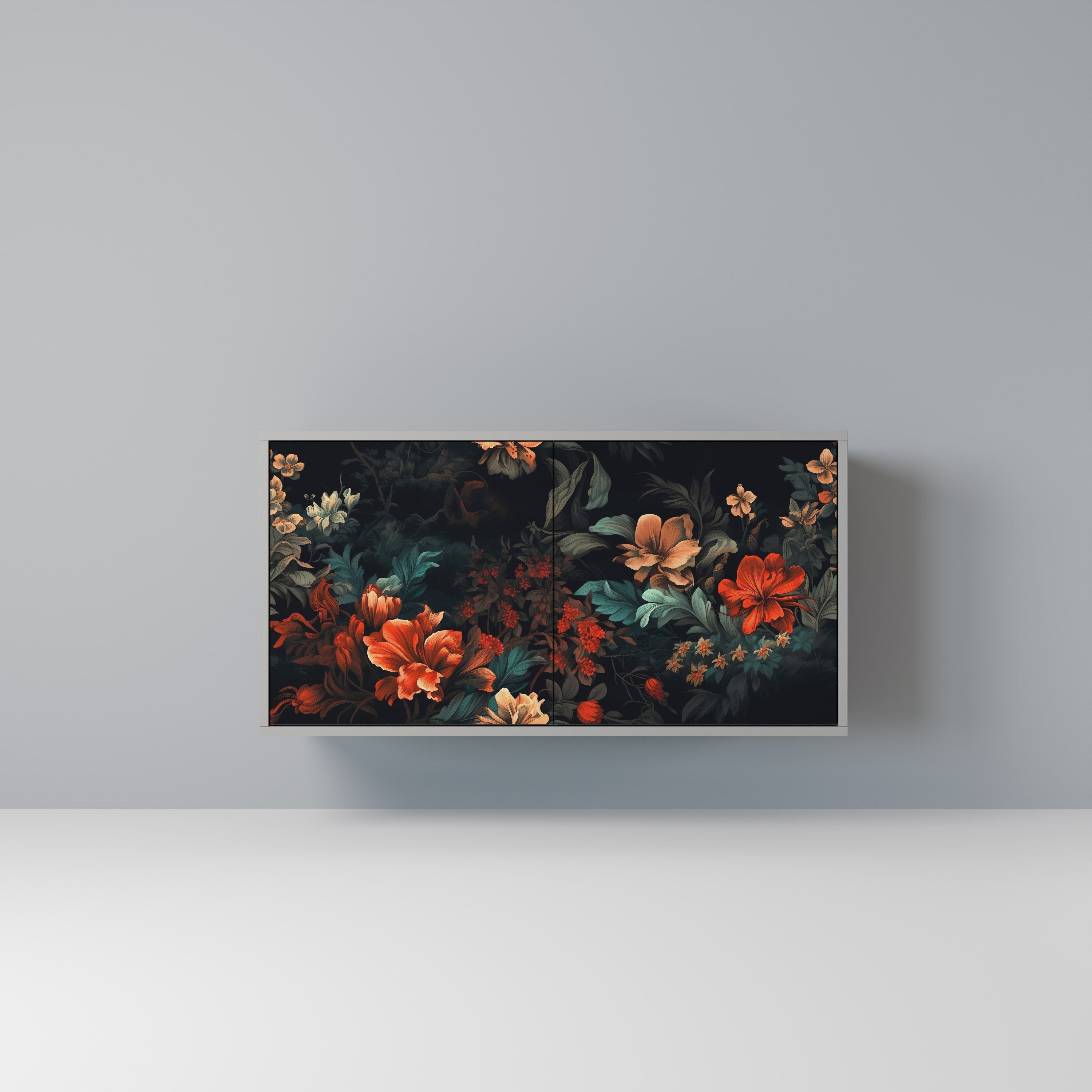 IMAGINARY BLOSSOM Komoda 2-drzwiowa korpus Szary