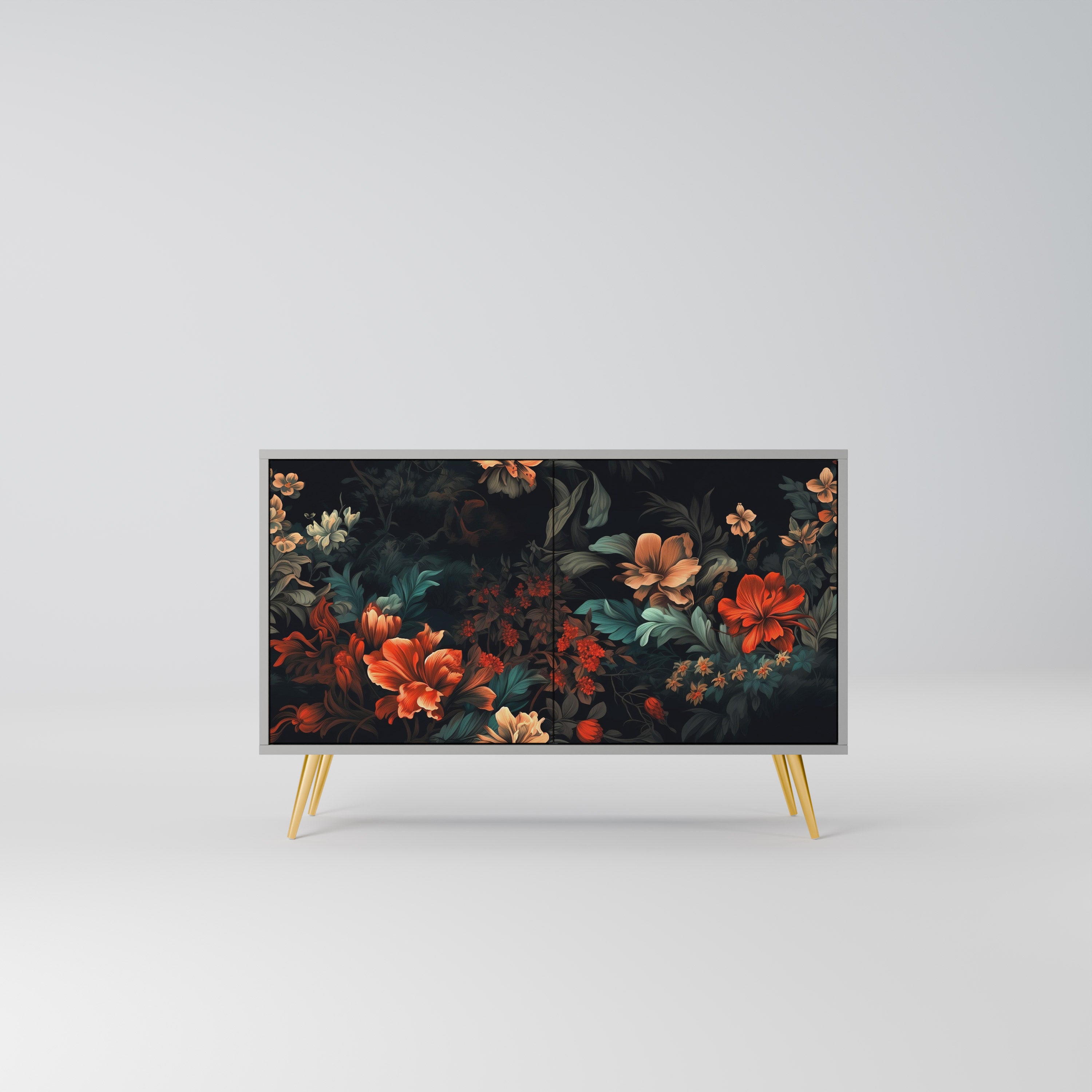 IMAGINARY BLOSSOM Komoda 2-drzwiowa korpus Szary