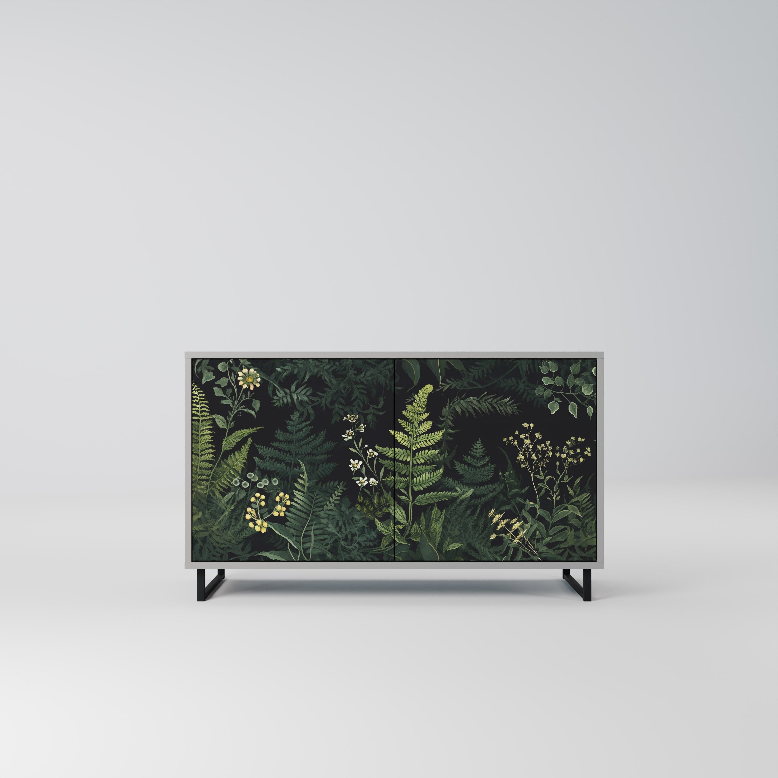FERN FLOWERS Komoda 2-drzwiowa korpus Szary