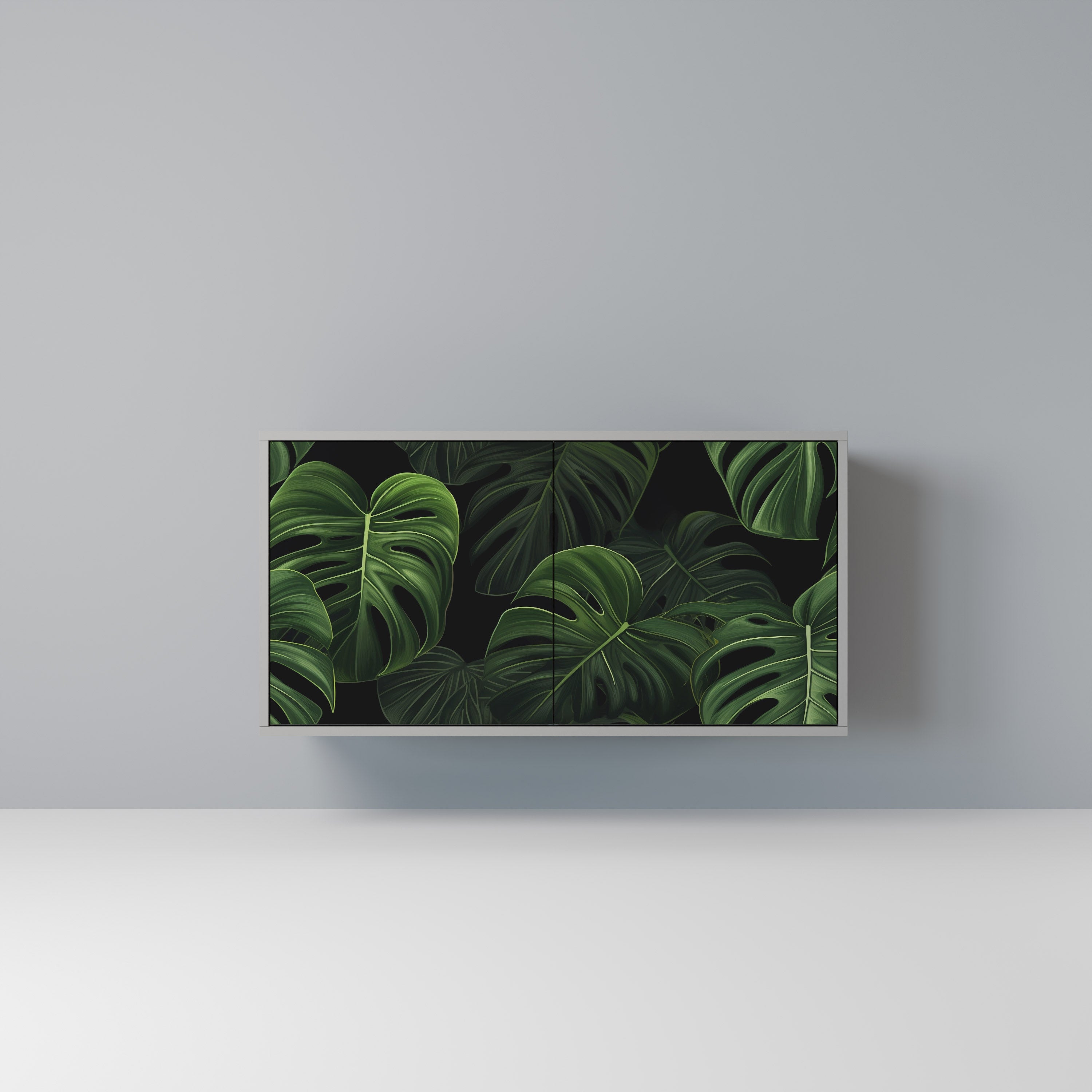 INFINITE MONSTERA Komoda 2-drzwiowa korpus Szary