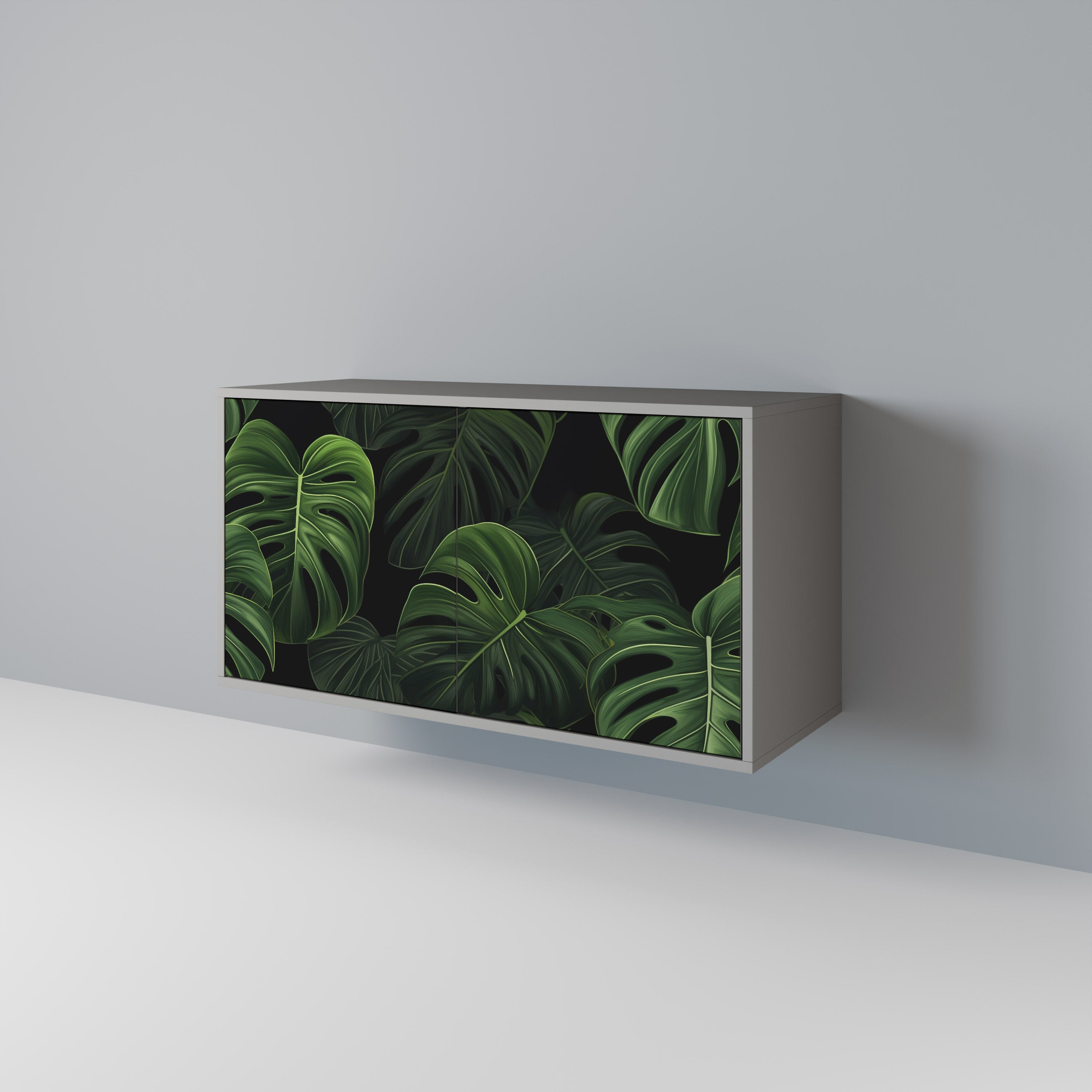 INFINITE MONSTERA Komoda 2-drzwiowa korpus Szary
