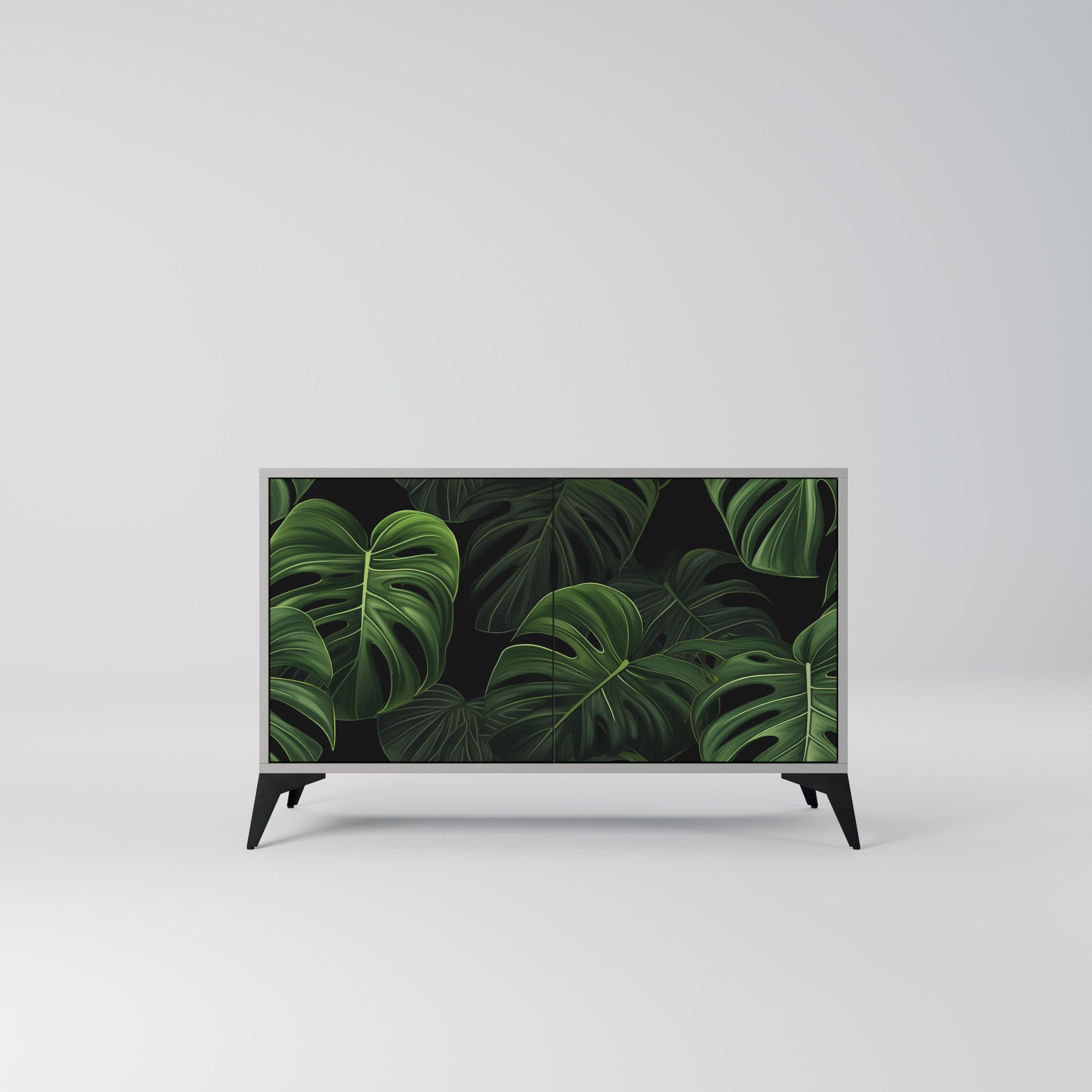 INFINITE MONSTERA Komoda 2-drzwiowa korpus Szary