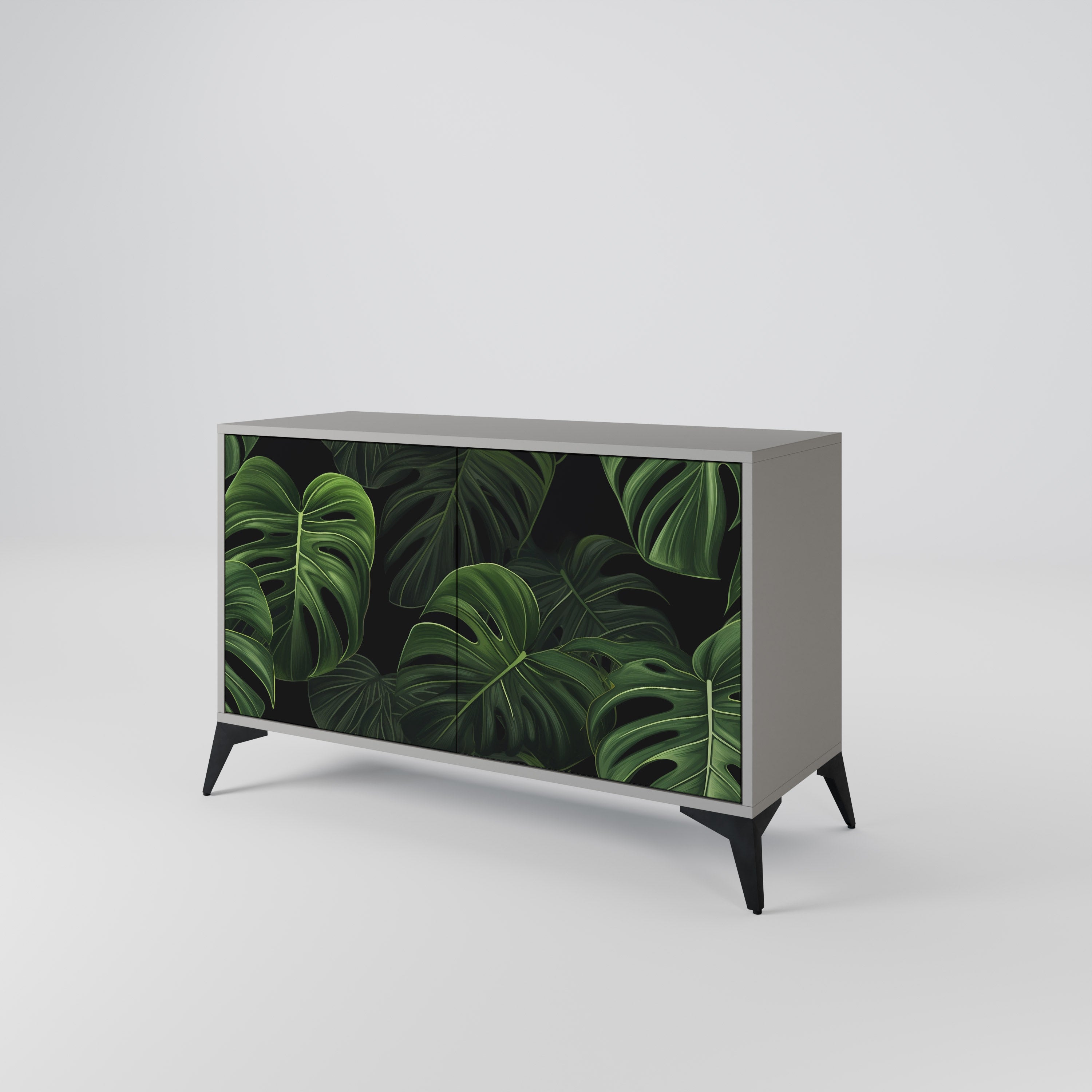 INFINITE MONSTERA Komoda 2-drzwiowa korpus Szary