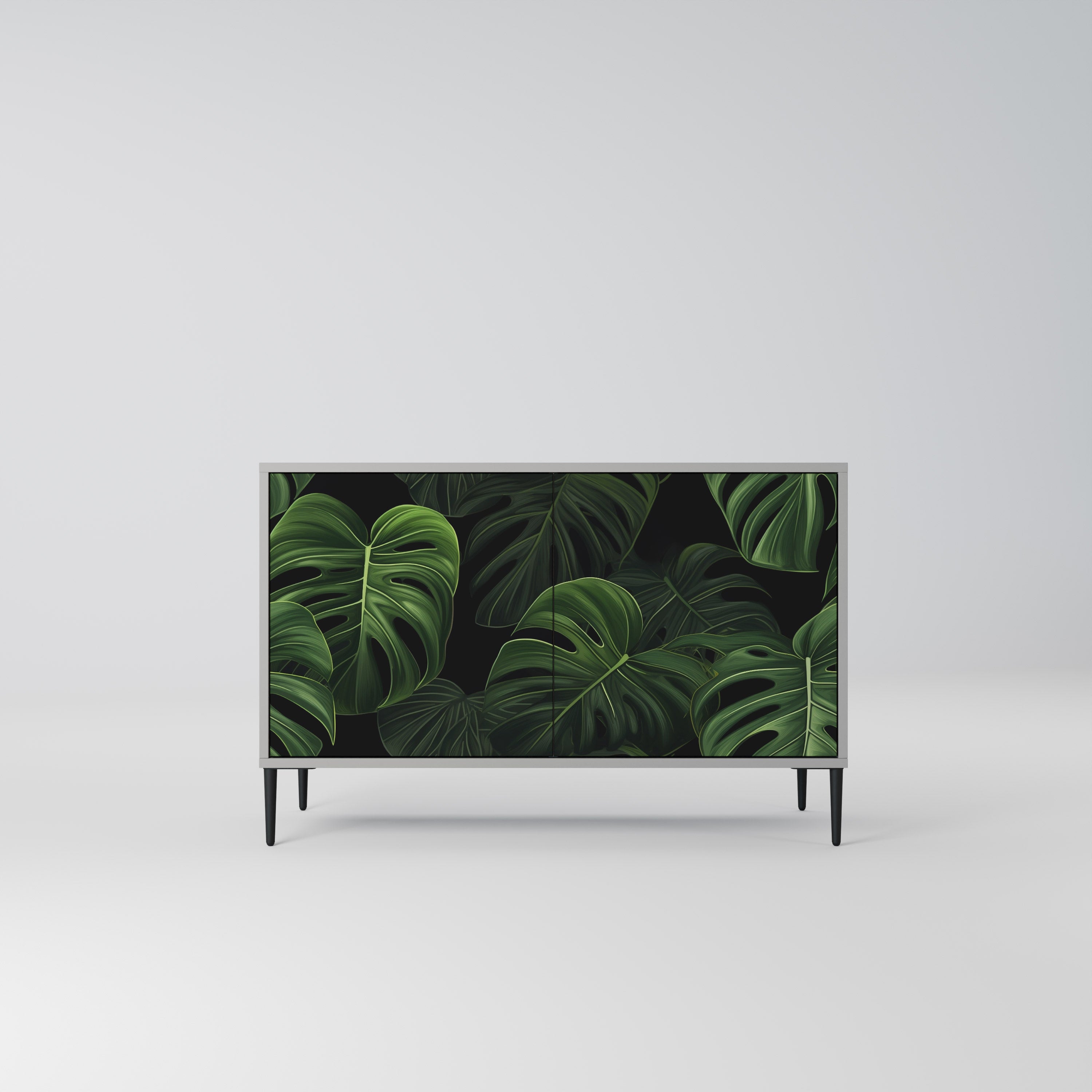 INFINITE MONSTERA Komoda 2-drzwiowa korpus Szary