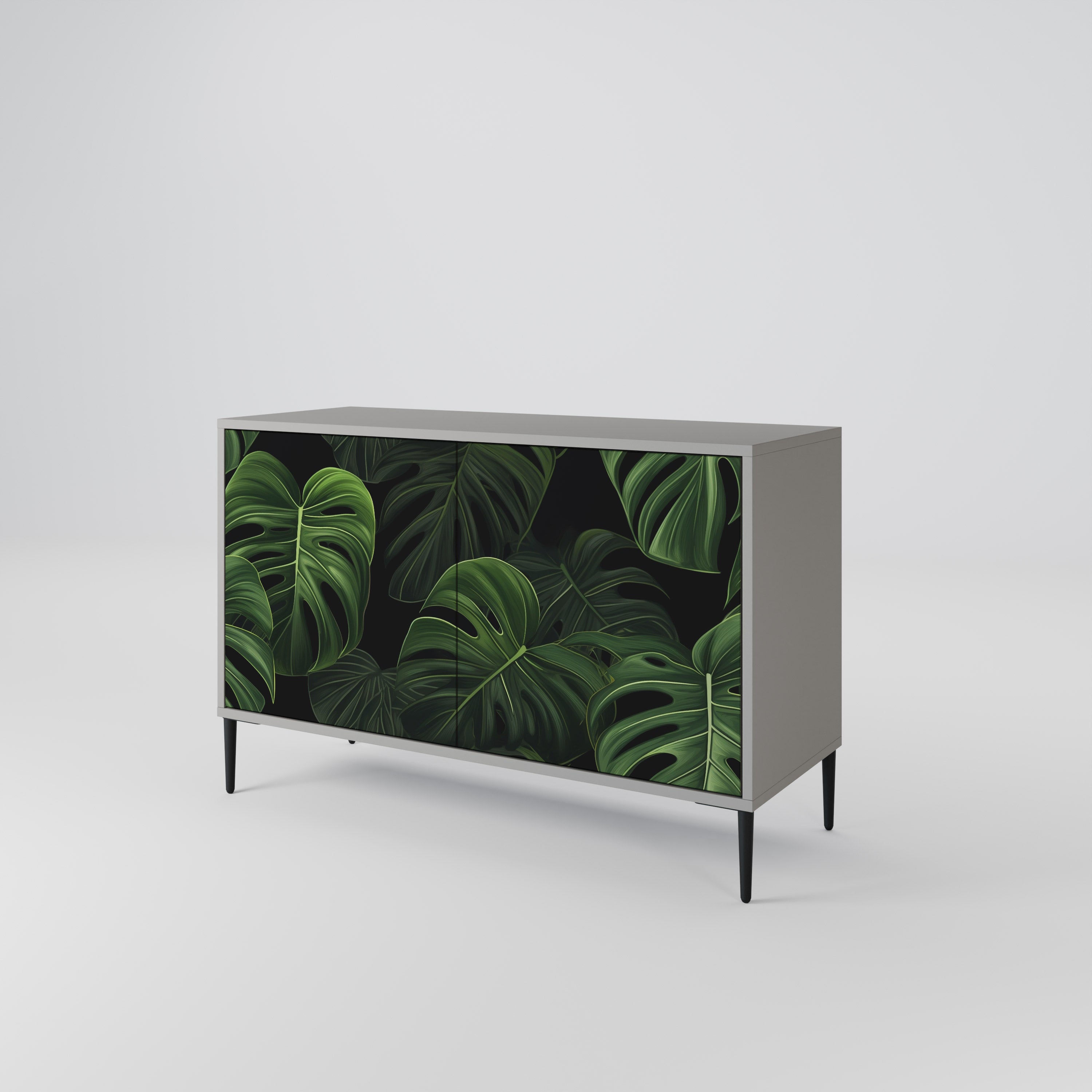 INFINITE MONSTERA Komoda 2-drzwiowa korpus Szary
