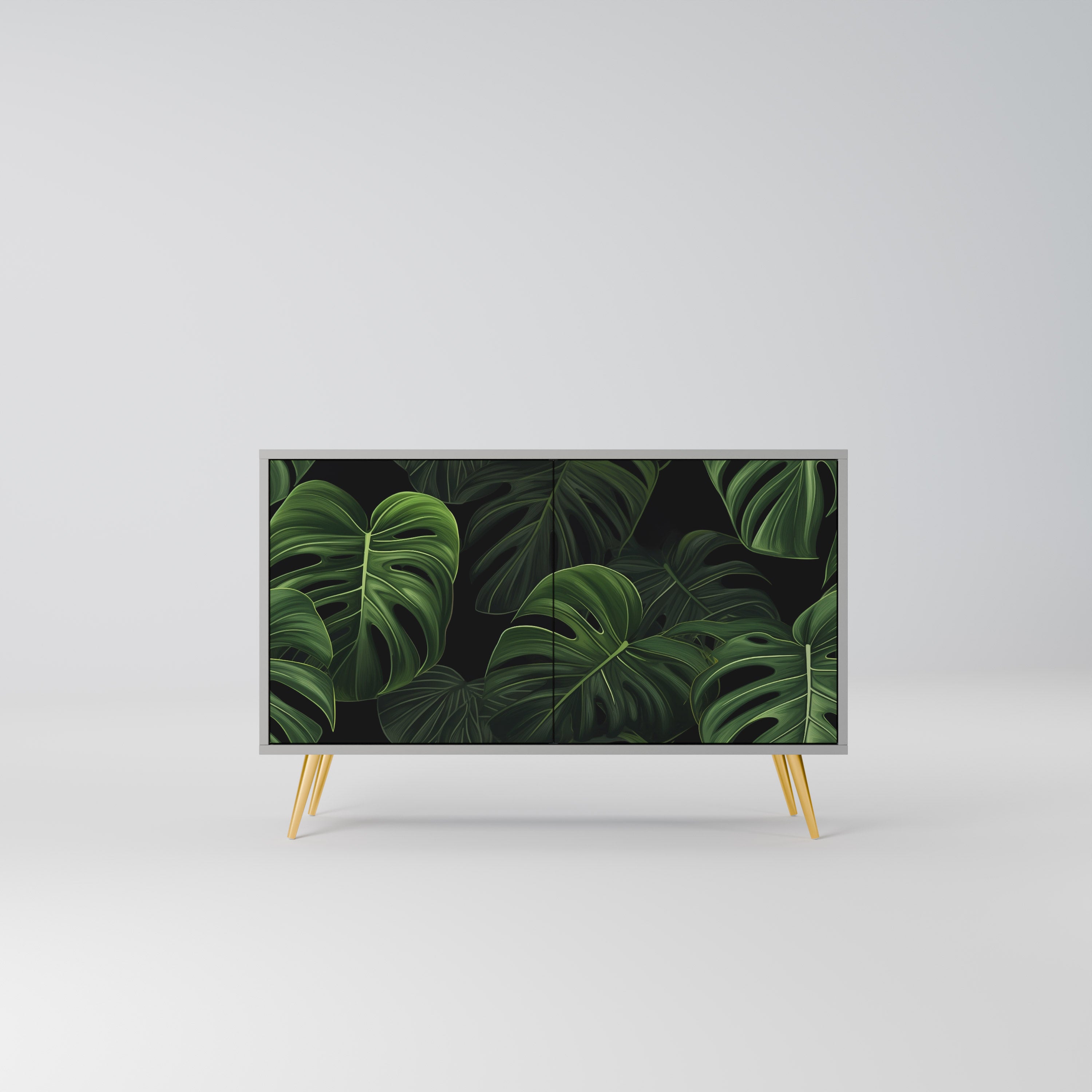 INFINITE MONSTERA Komoda 2-drzwiowa korpus Szary