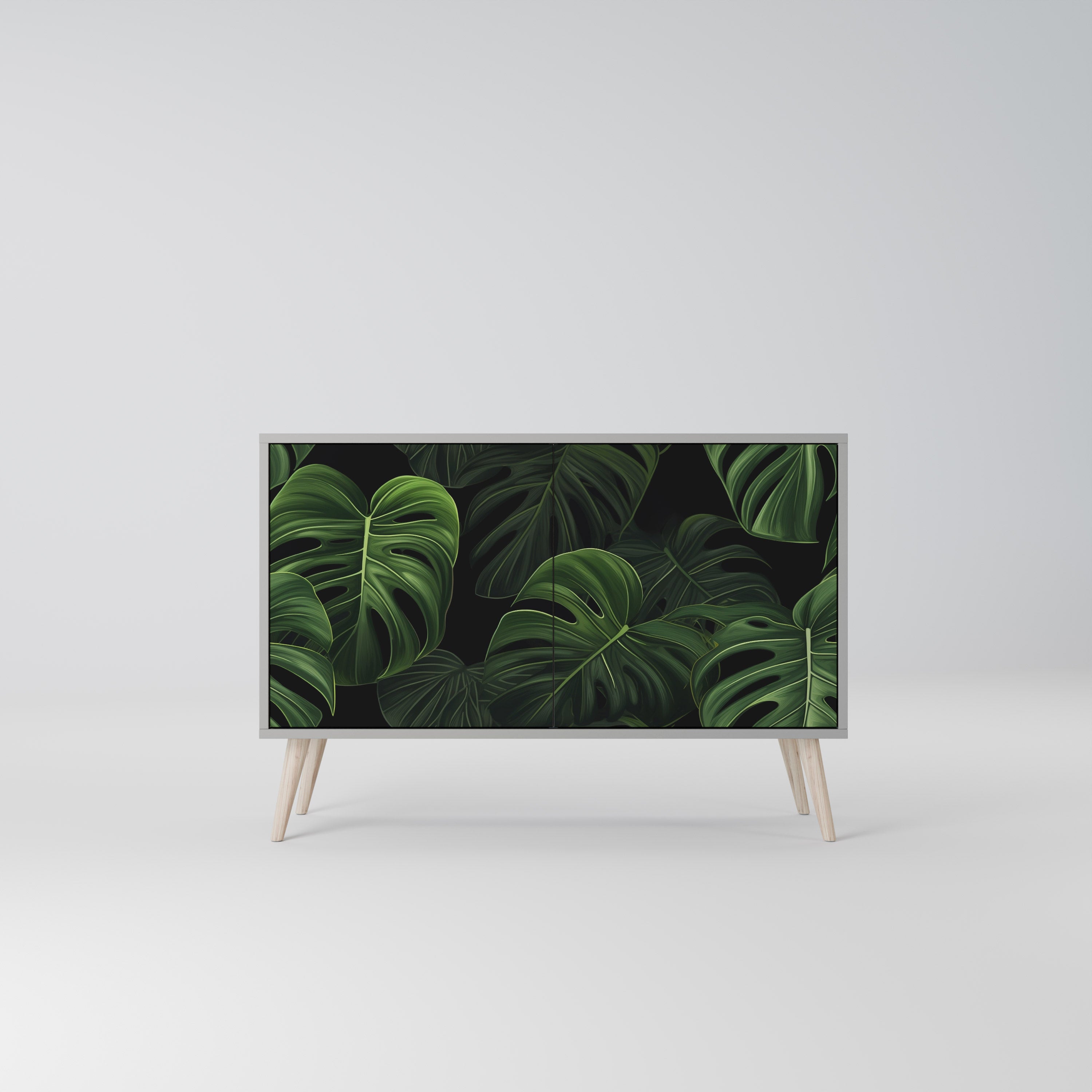 INFINITE MONSTERA Komoda 2-drzwiowa korpus Szary