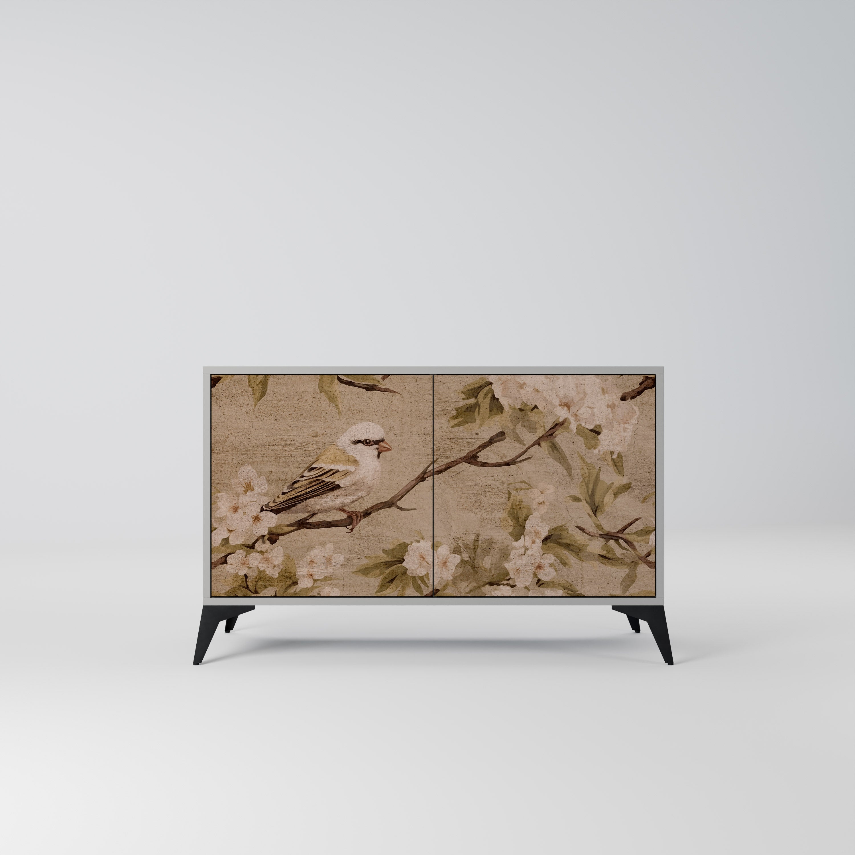 PETAL DISTINGUISH Komoda 2-drzwiowa korpus Szary
