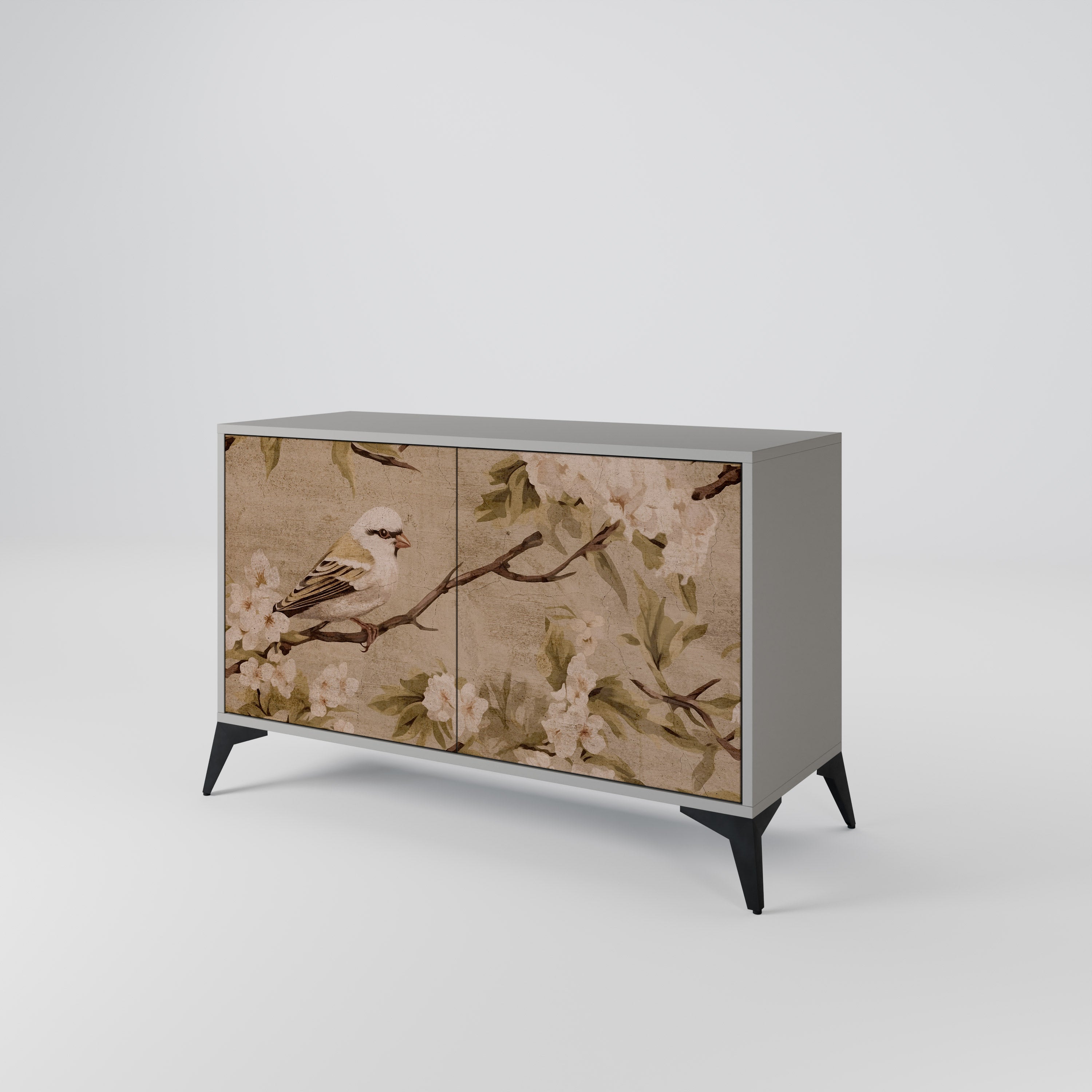PETAL DISTINGUISH Komoda 2-drzwiowa korpus Szary