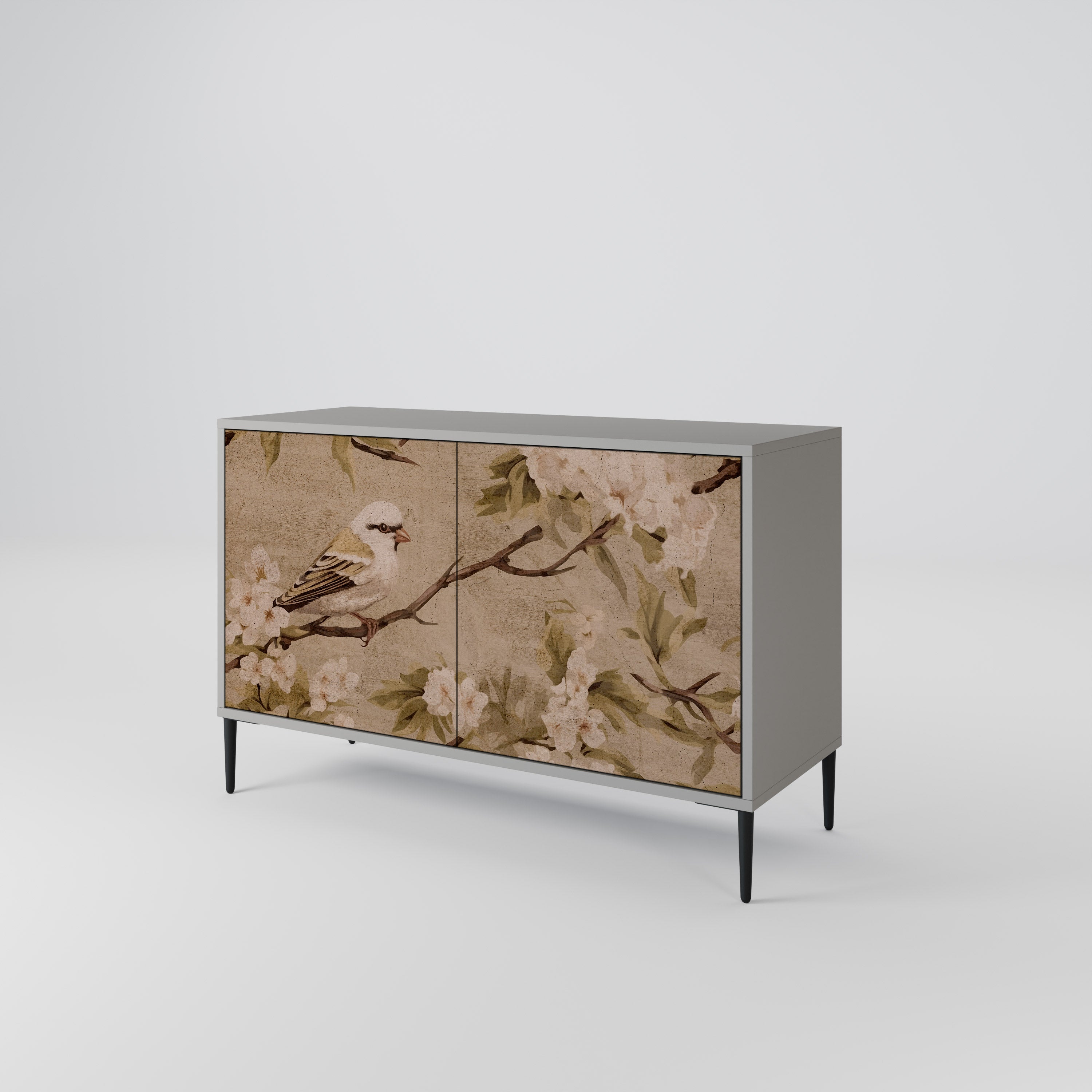 PETAL DISTINGUISH Komoda 2-drzwiowa korpus Szary
