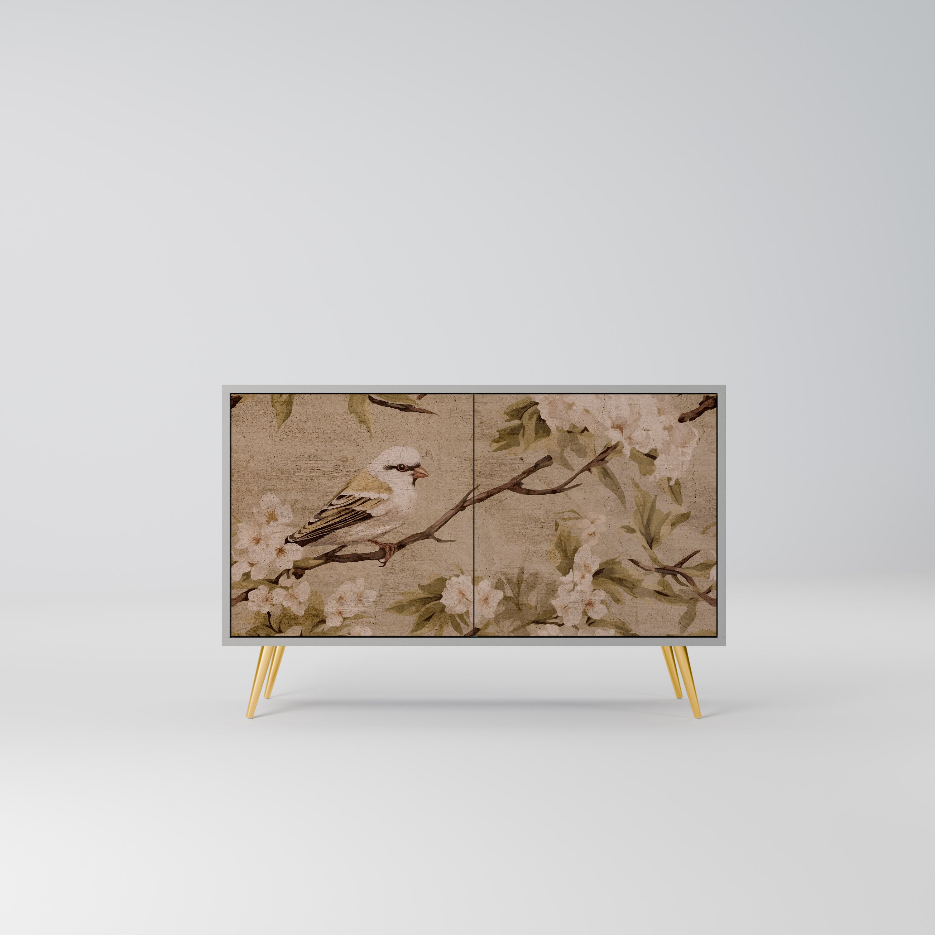 PETAL DISTINGUISH Komoda 2-drzwiowa korpus Szary