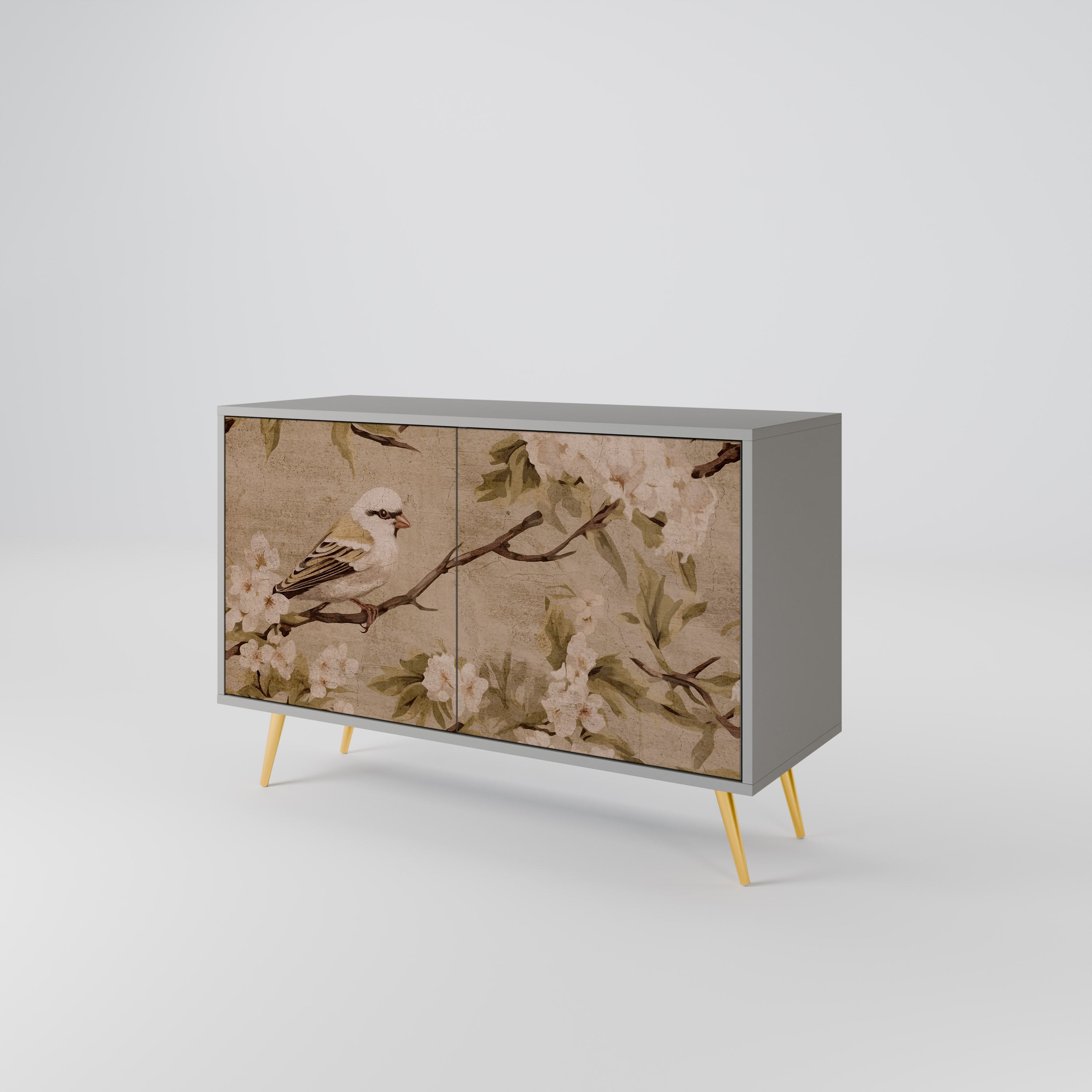 PETAL DISTINGUISH Komoda 2-drzwiowa korpus Szary
