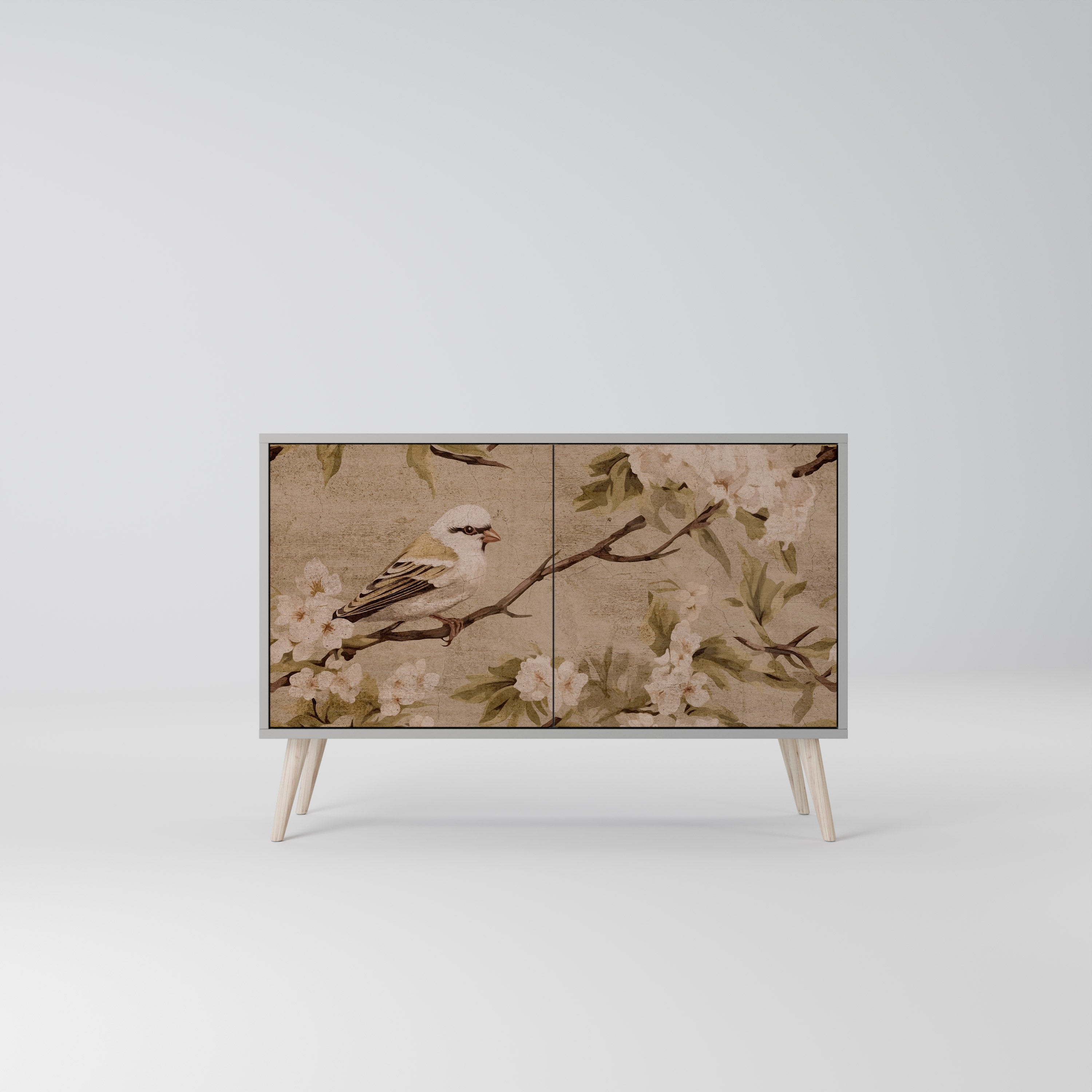 PETAL DISTINGUISH Komoda 2-drzwiowa korpus Szary