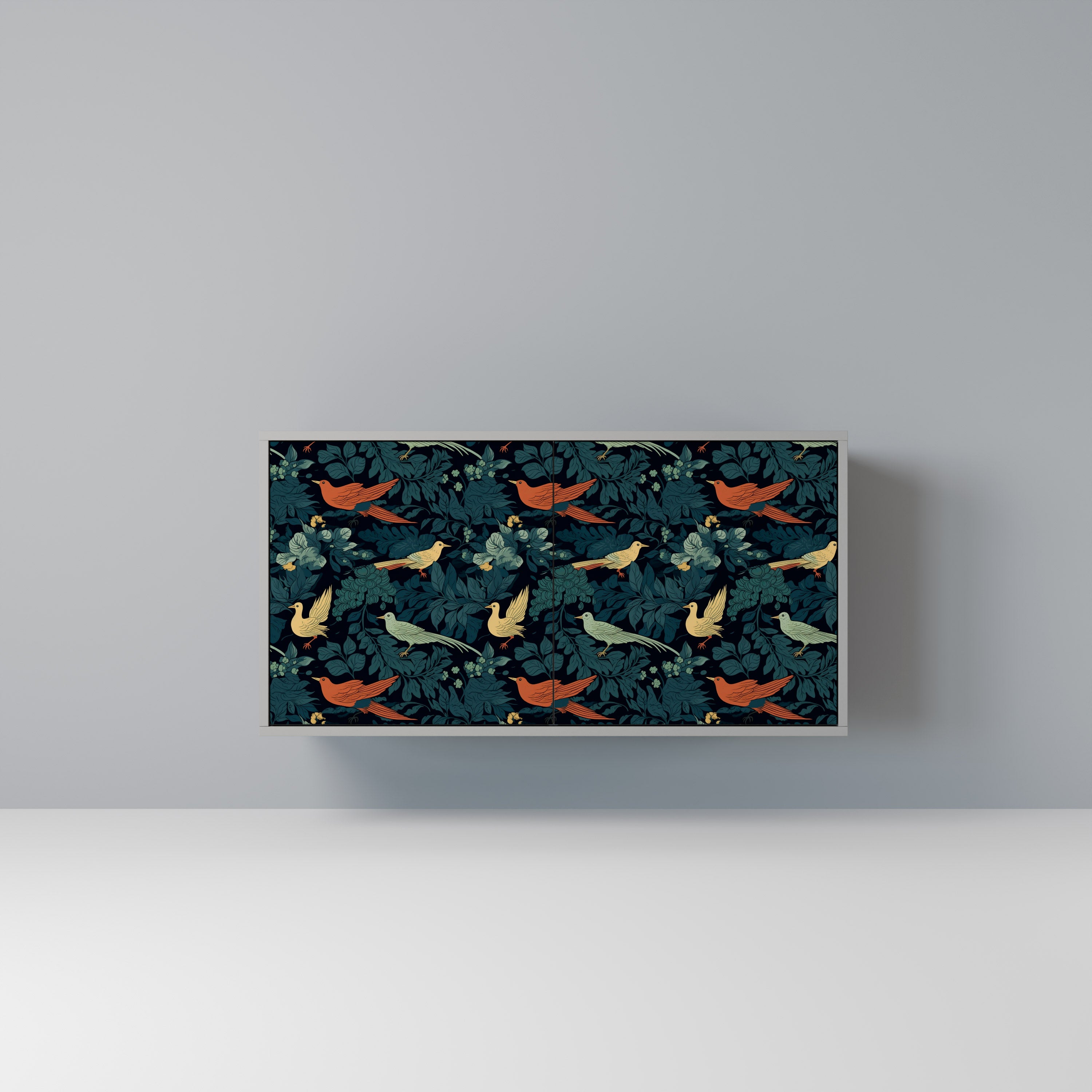 FOWL ORNAMENT Komoda 2-drzwiowa korpus Szary