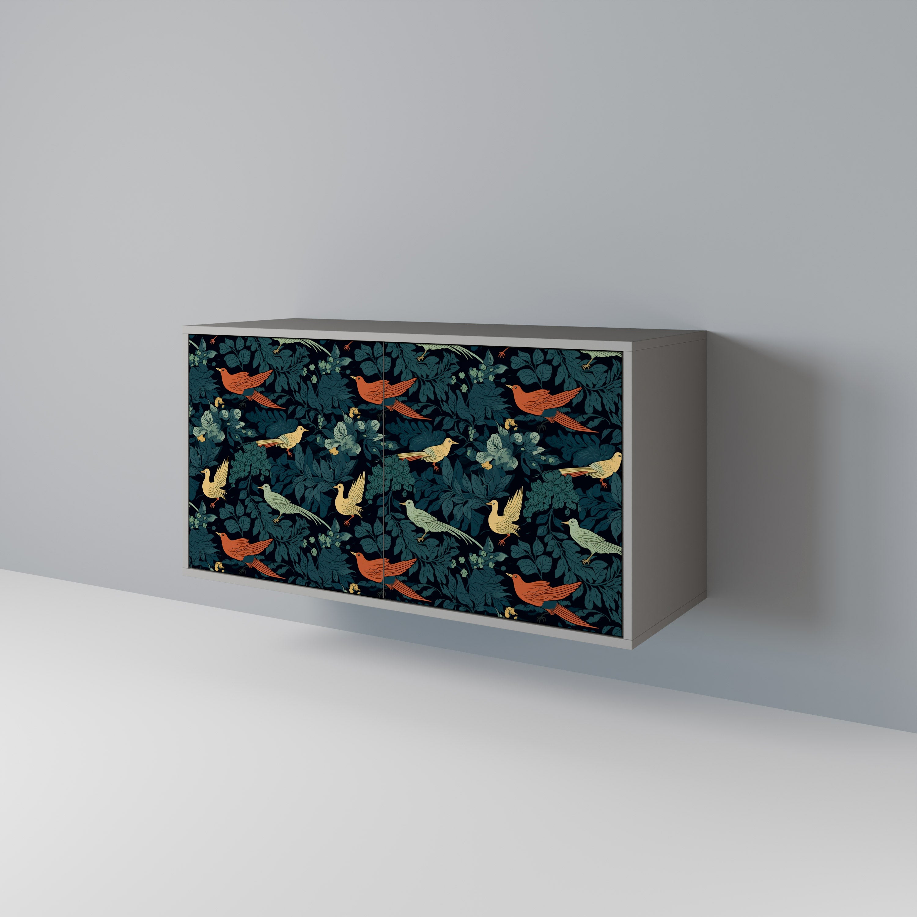 FOWL ORNAMENT Komoda 2-drzwiowa korpus Szary