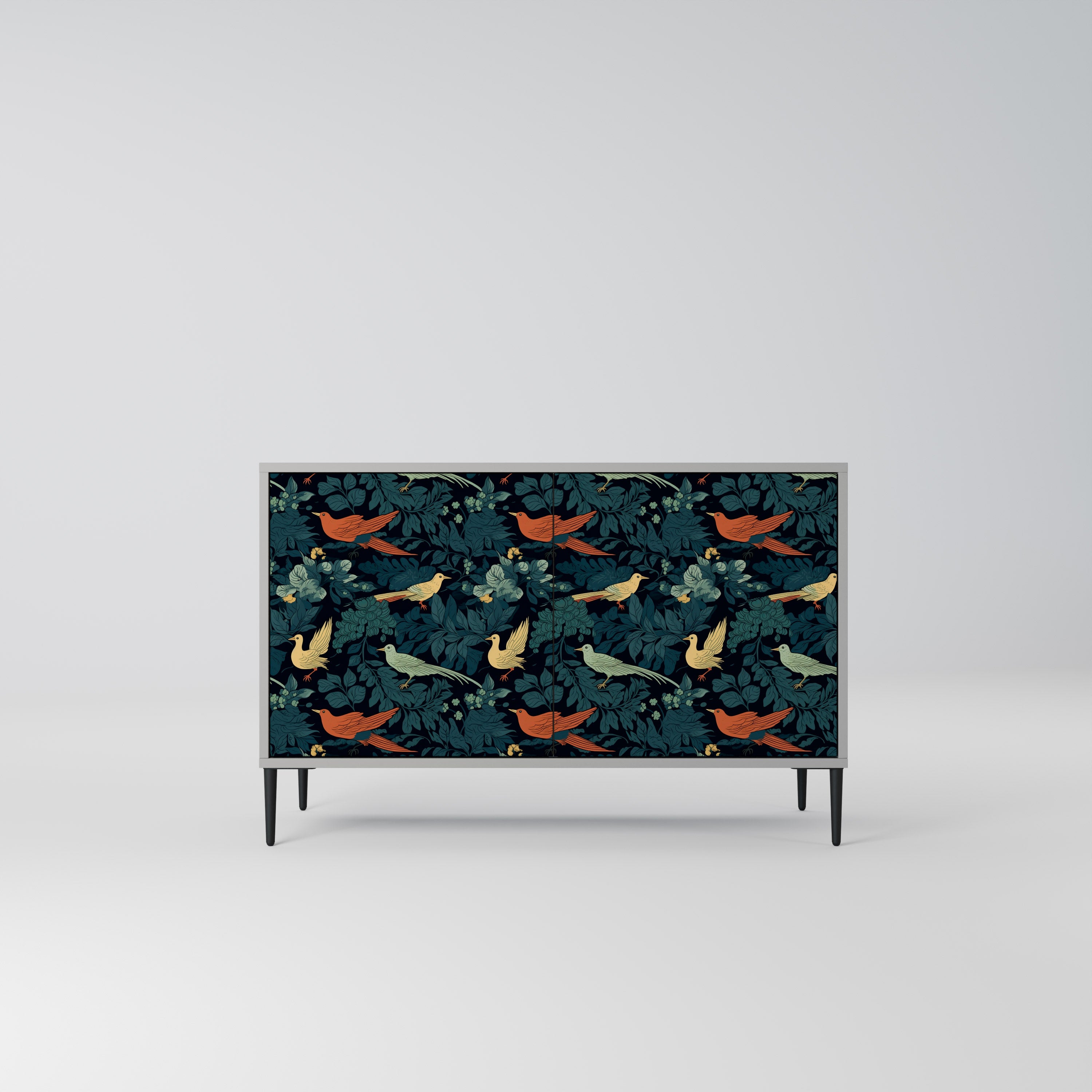 FOWL ORNAMENT Komoda 2-drzwiowa korpus Szary