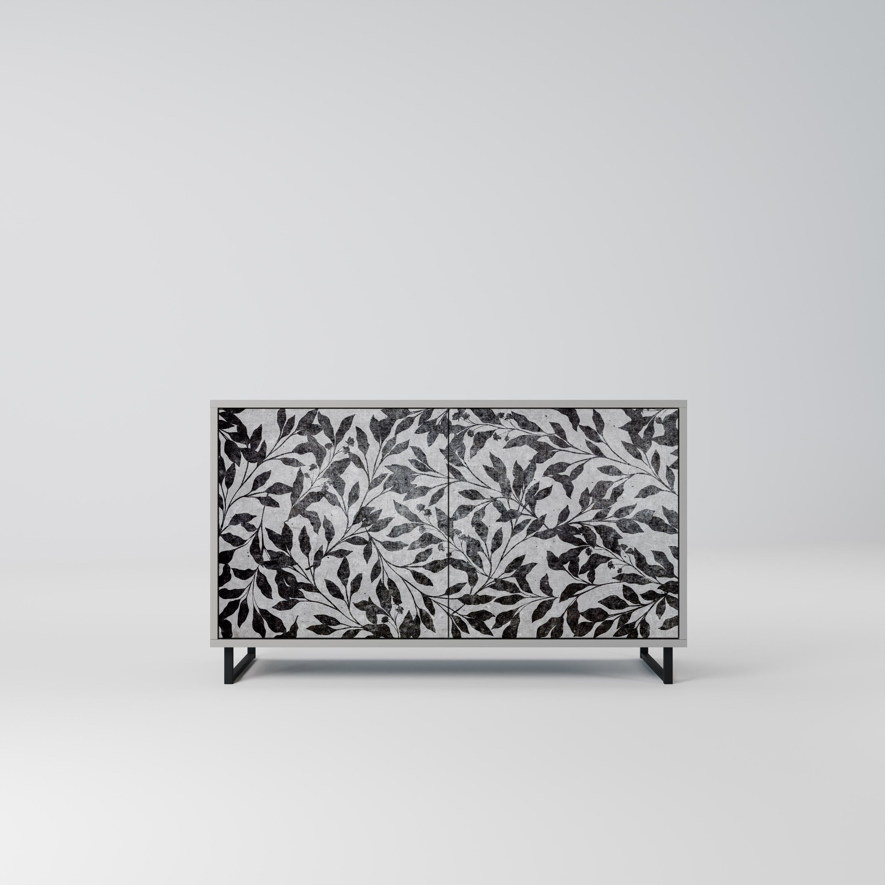 CHARCOAL SPROUT Komoda 2-drzwiowa korpus Szary