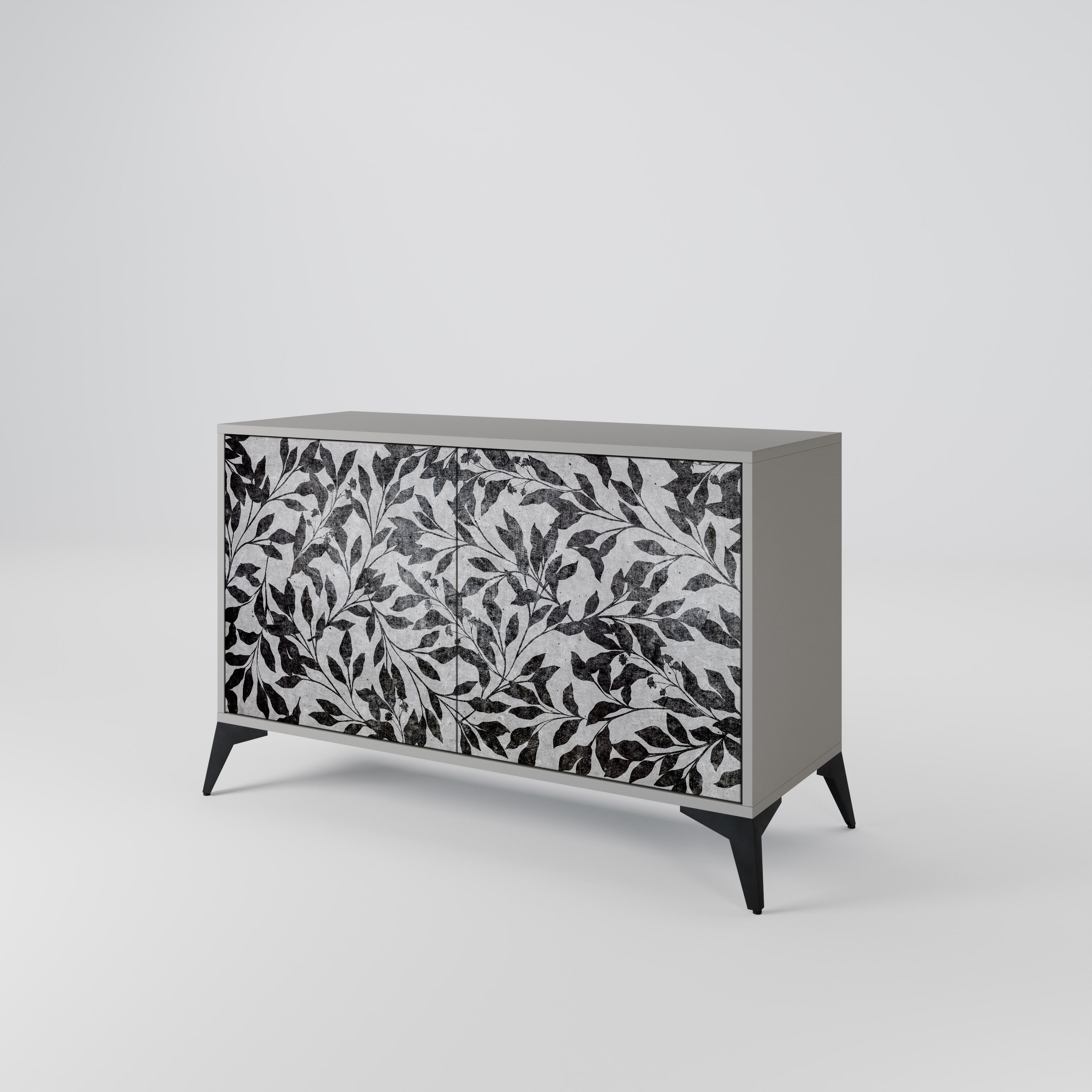 CHARCOAL SPROUT Komoda 2-drzwiowa korpus Szary