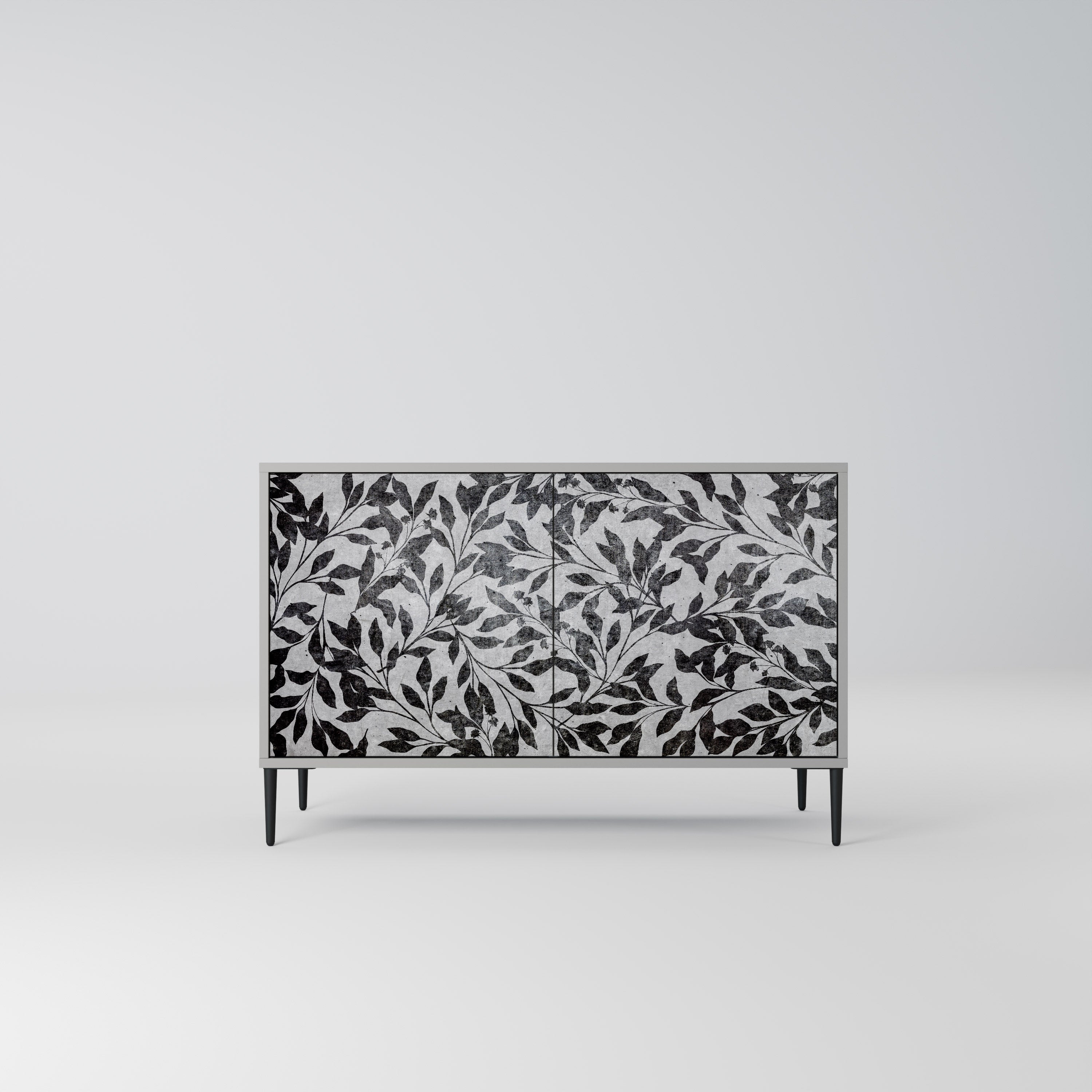 CHARCOAL SPROUT Komoda 2-drzwiowa korpus Szary
