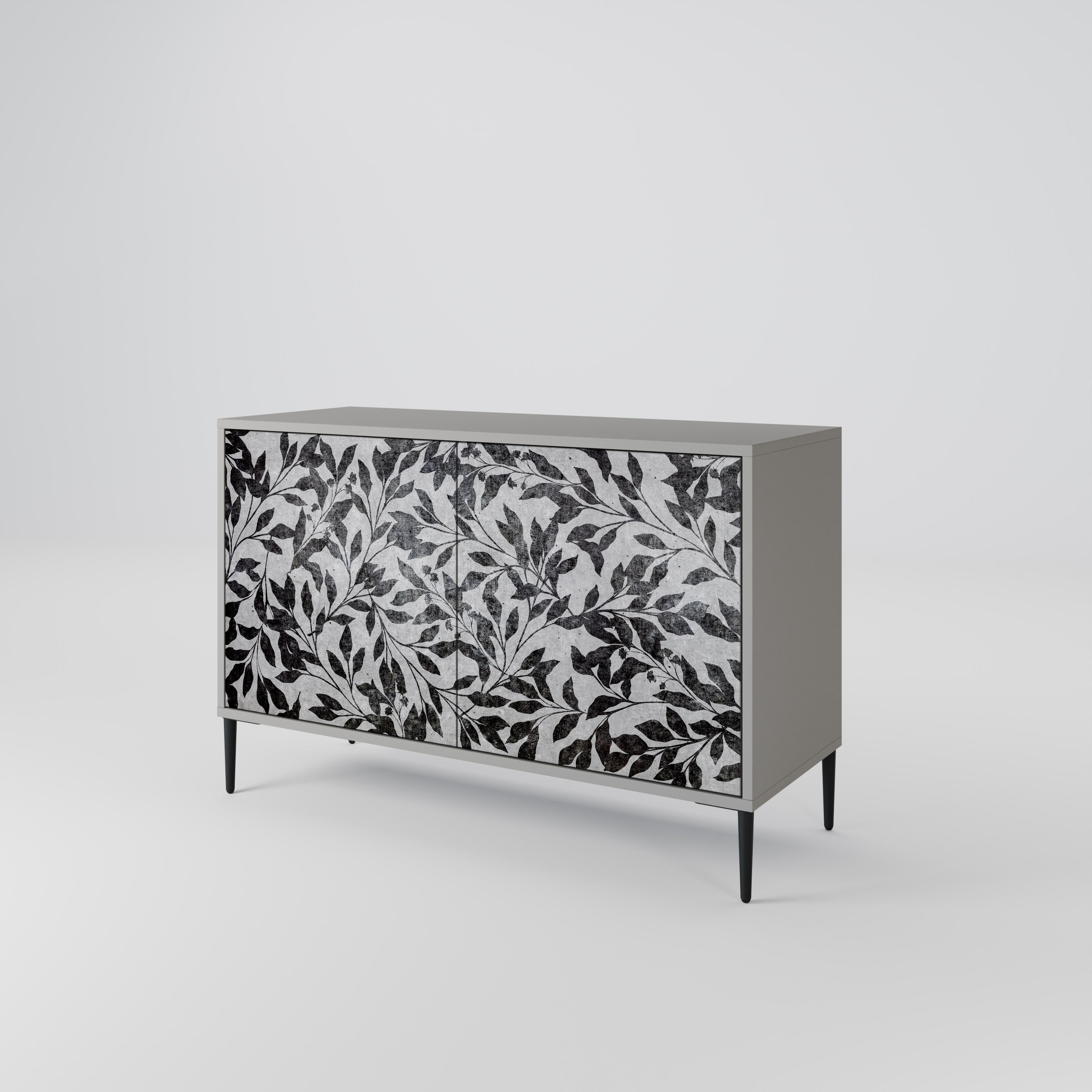 CHARCOAL SPROUT Komoda 2-drzwiowa korpus Szary