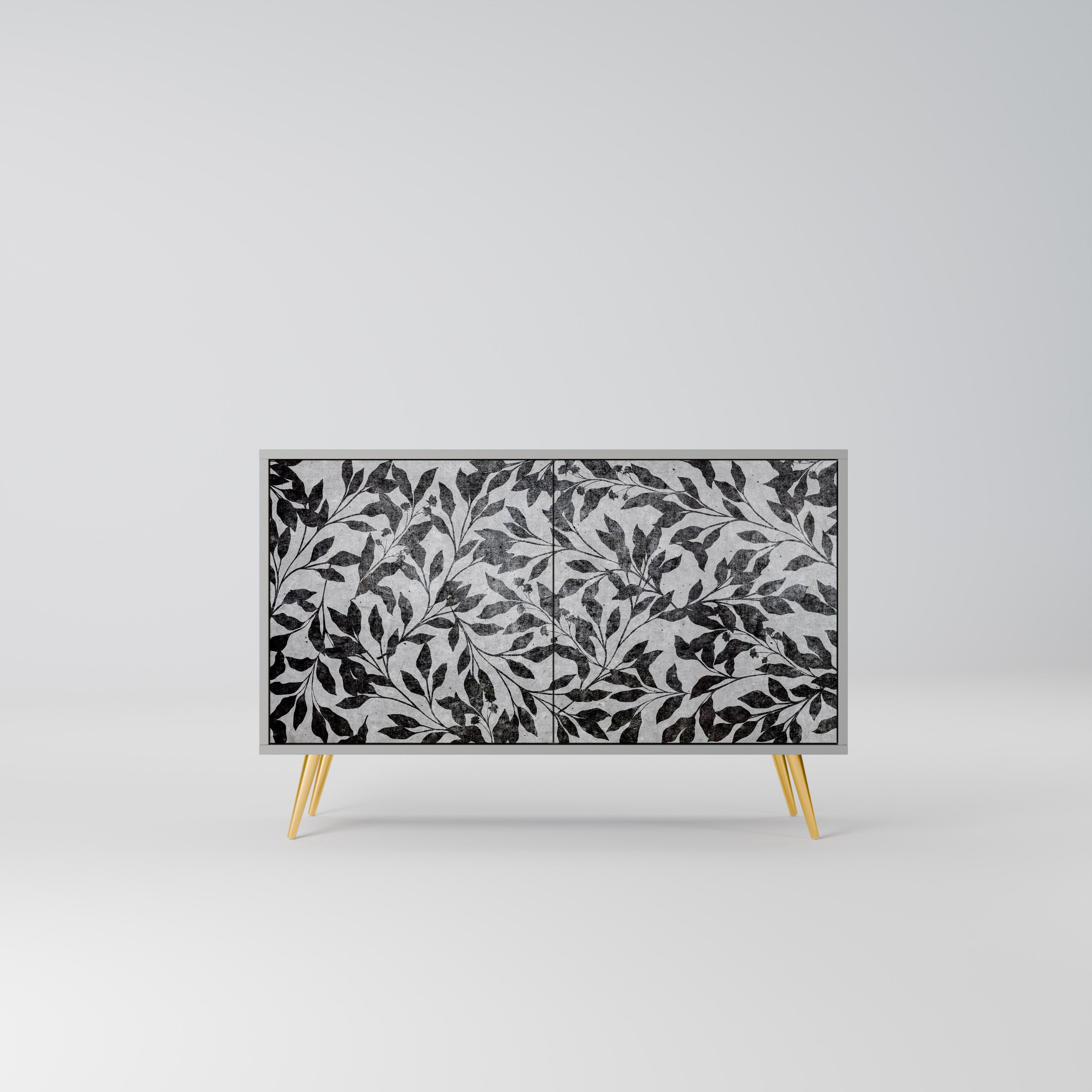 CHARCOAL SPROUT Komoda 2-drzwiowa korpus Szary