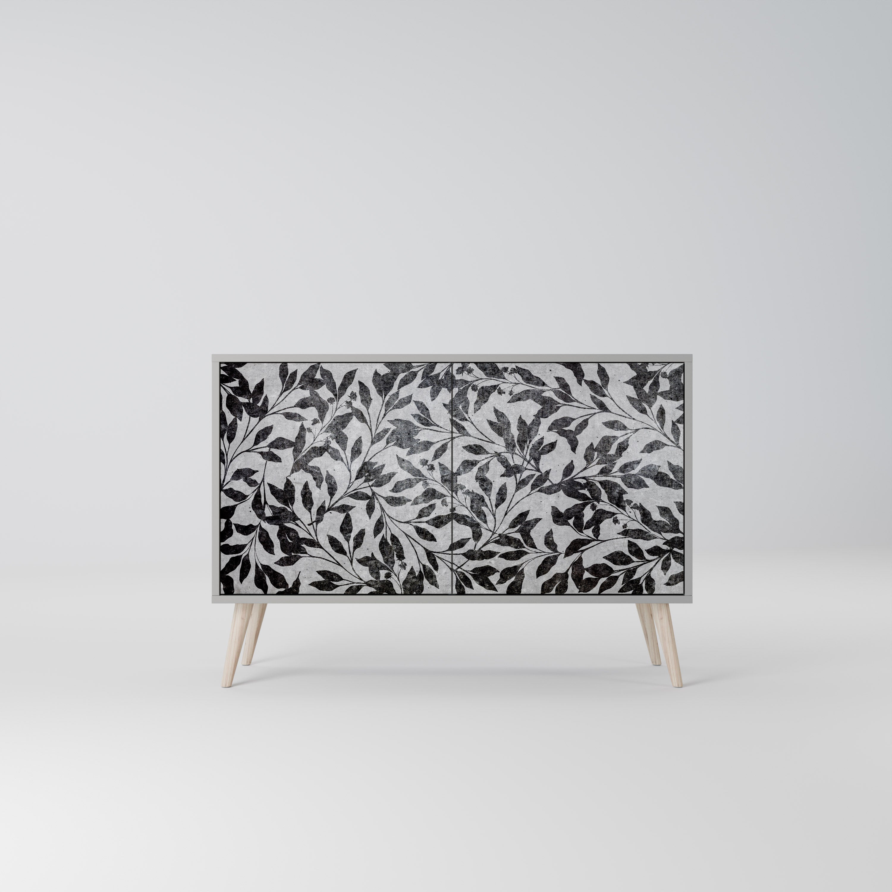 CHARCOAL SPROUT Komoda 2-drzwiowa korpus Szary