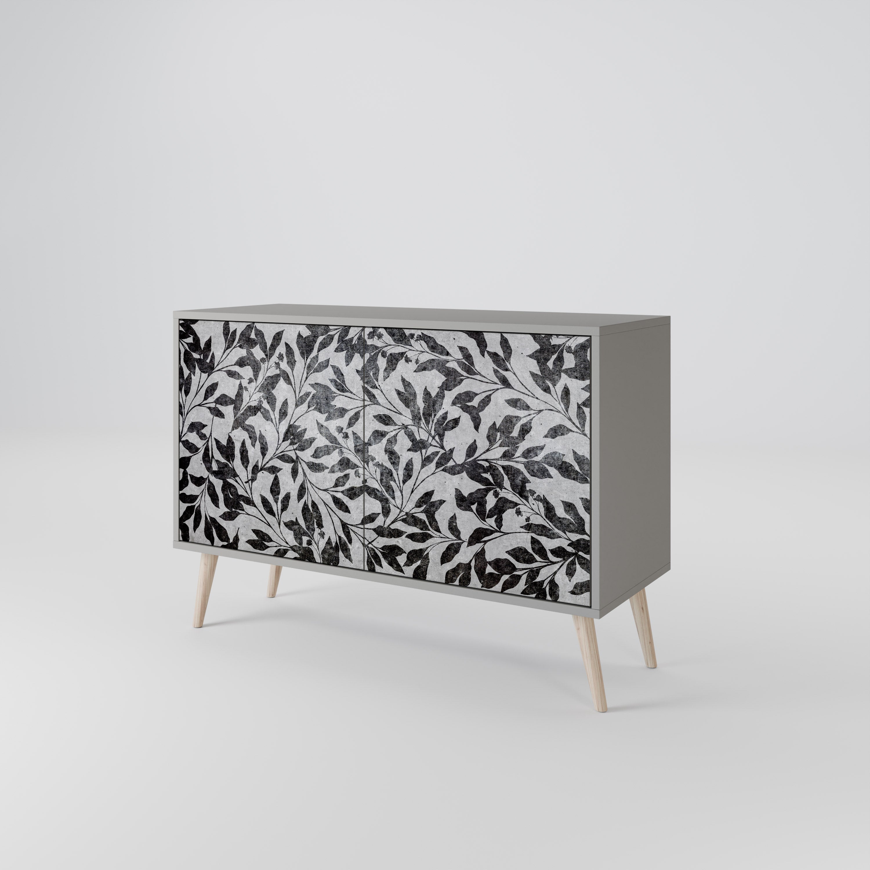 CHARCOAL SPROUT Komoda 2-drzwiowa korpus Szary