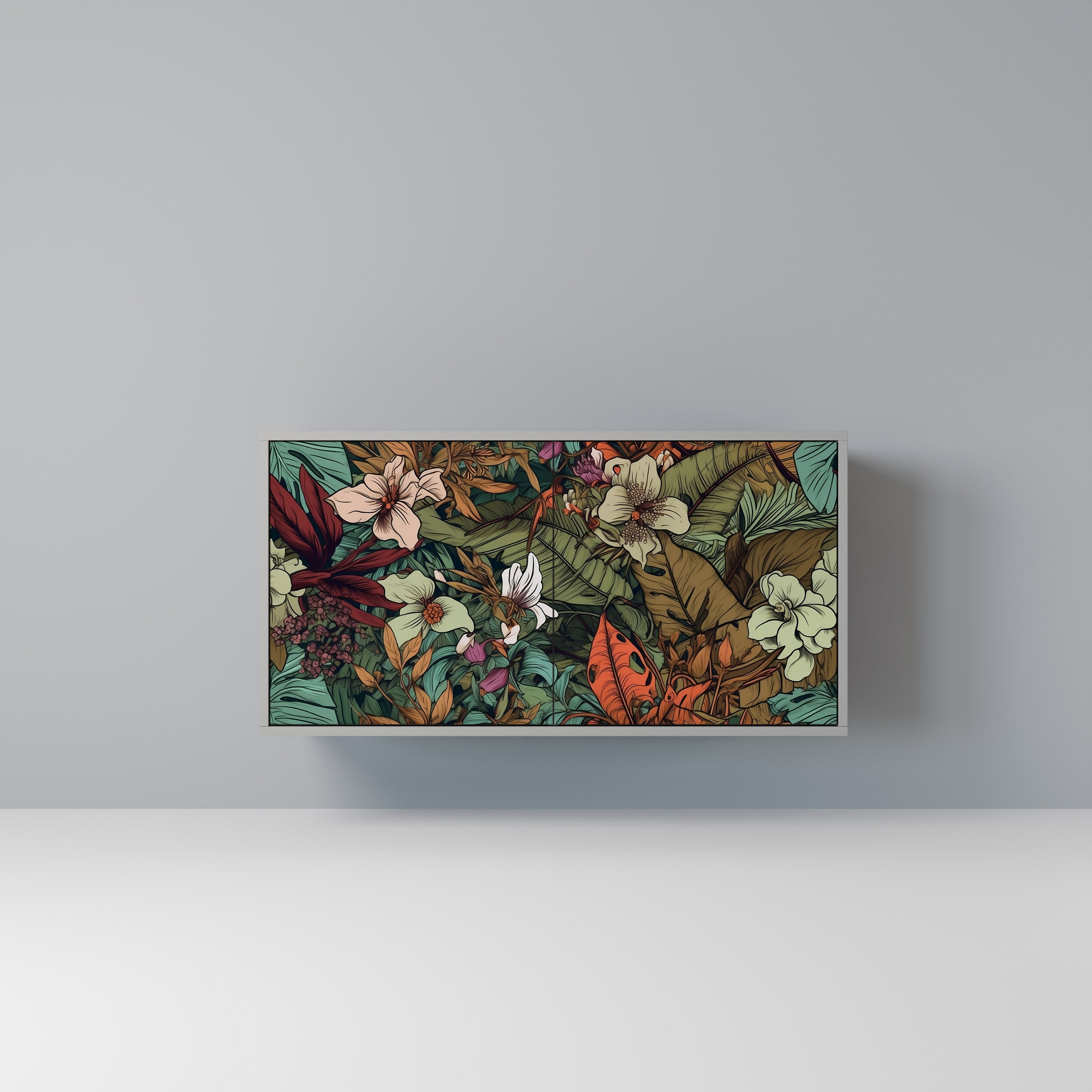 BOTANICAL EMERGENCE Komoda 2-drzwiowa korpus Szary
