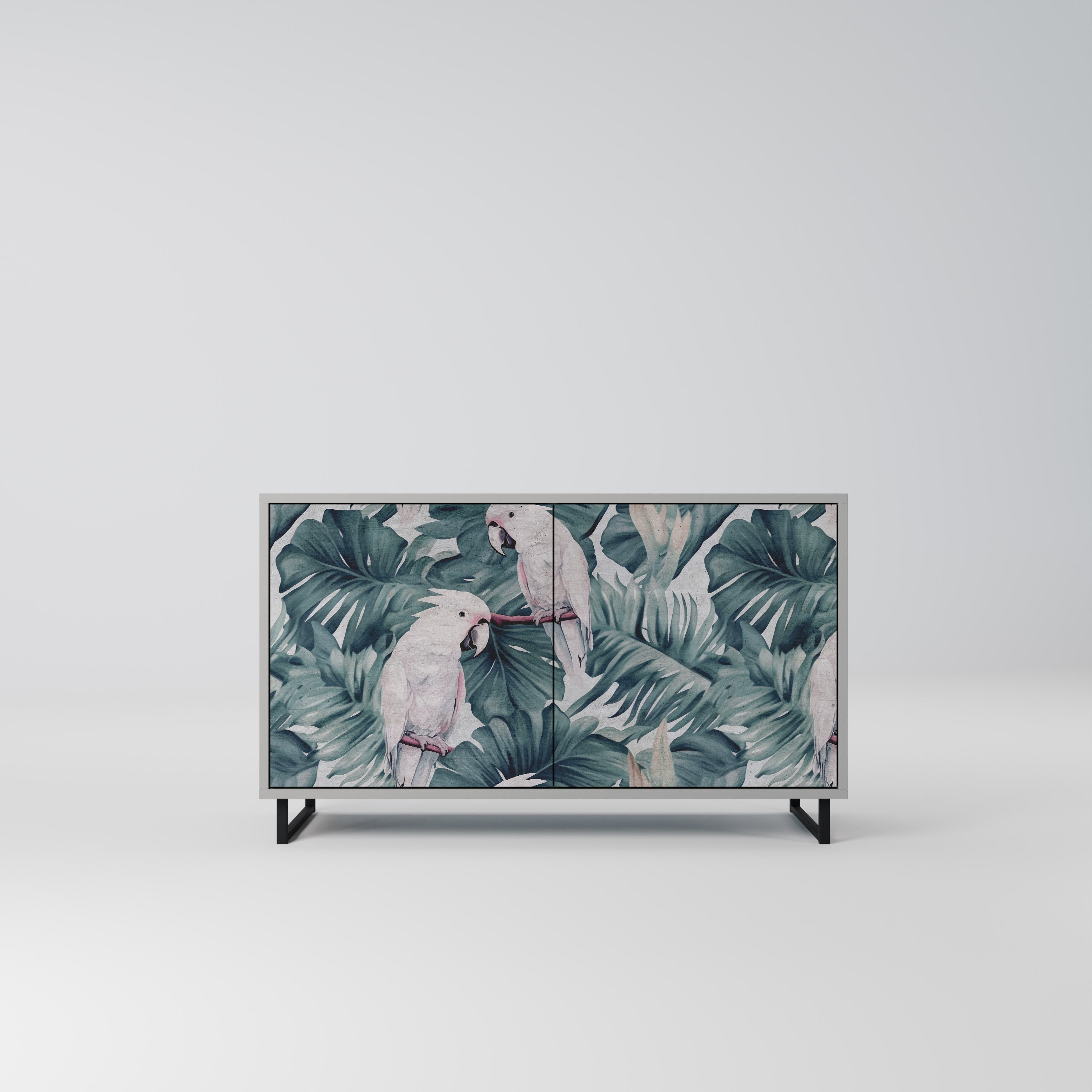 POPINJAY LOOK Komoda 2-drzwiowa korpus Szary