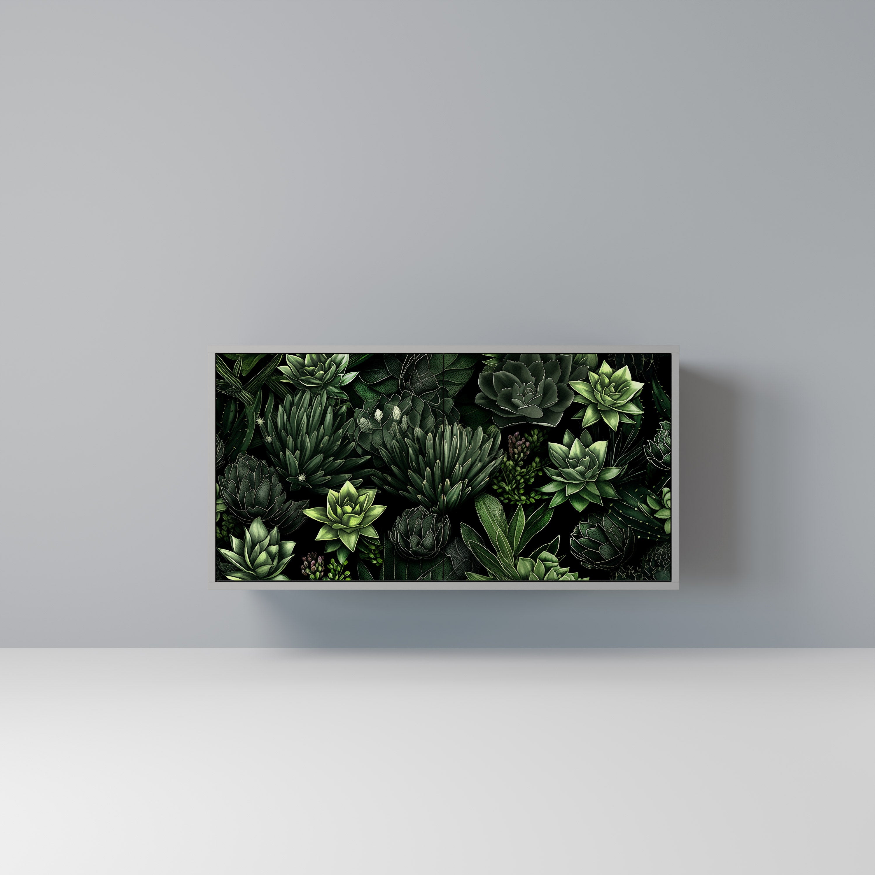 SUCCULENT JUNGLE Komoda 2-drzwiowa korpus Szary