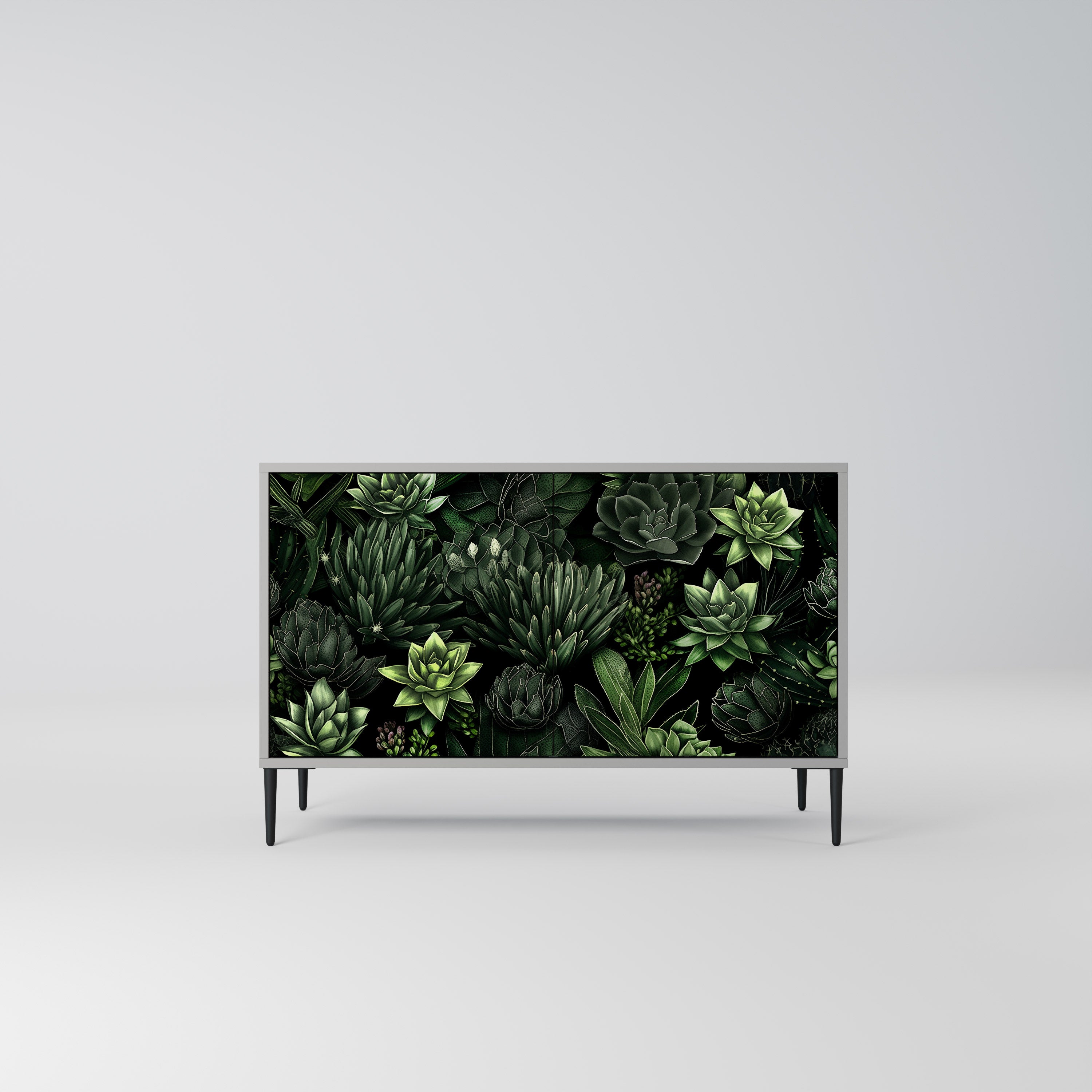 SUCCULENT JUNGLE Komoda 2-drzwiowa korpus Szary