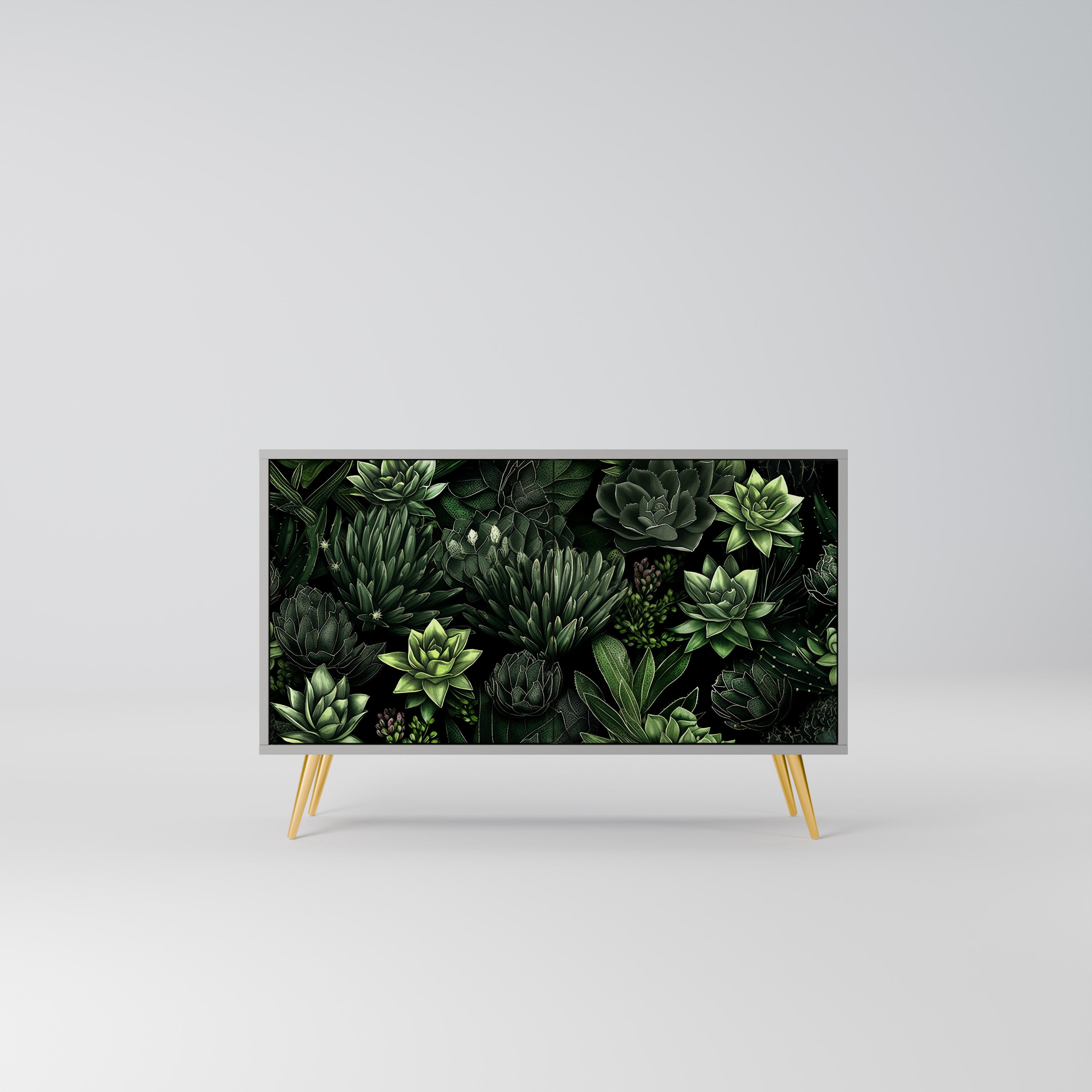 SUCCULENT JUNGLE Komoda 2-drzwiowa korpus Szary