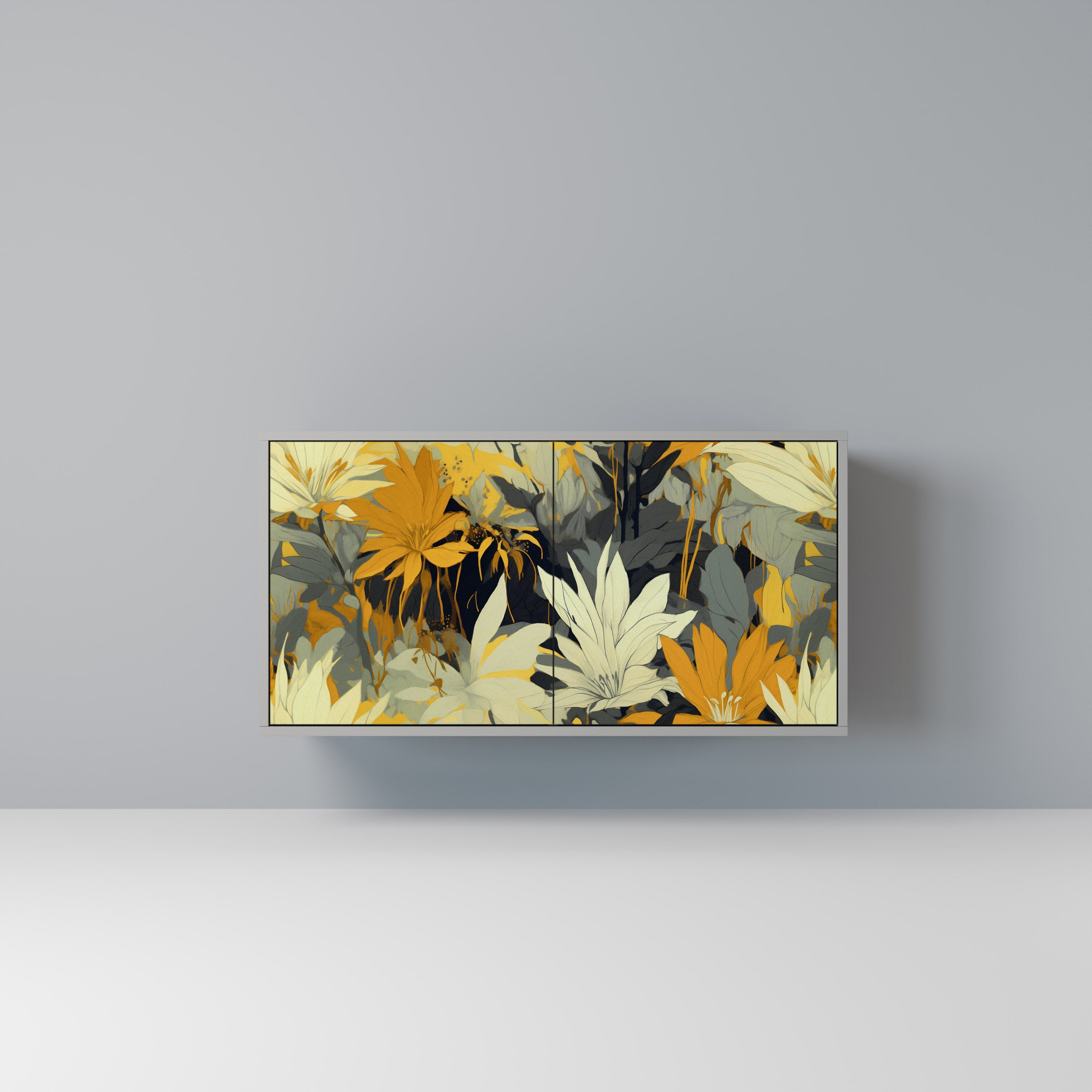 SUNKISSED LILY Komoda 2-drzwiowa korpus Szary