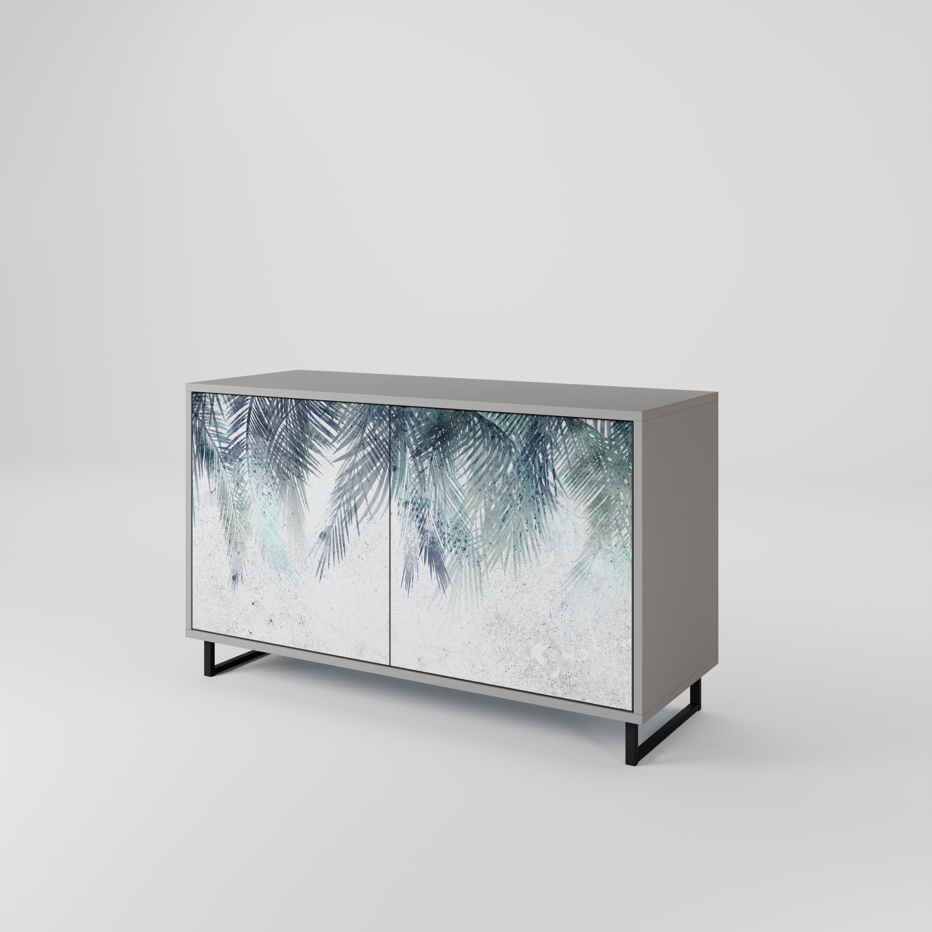 PALM VEIL Komoda 2-drzwiowa korpus Szary