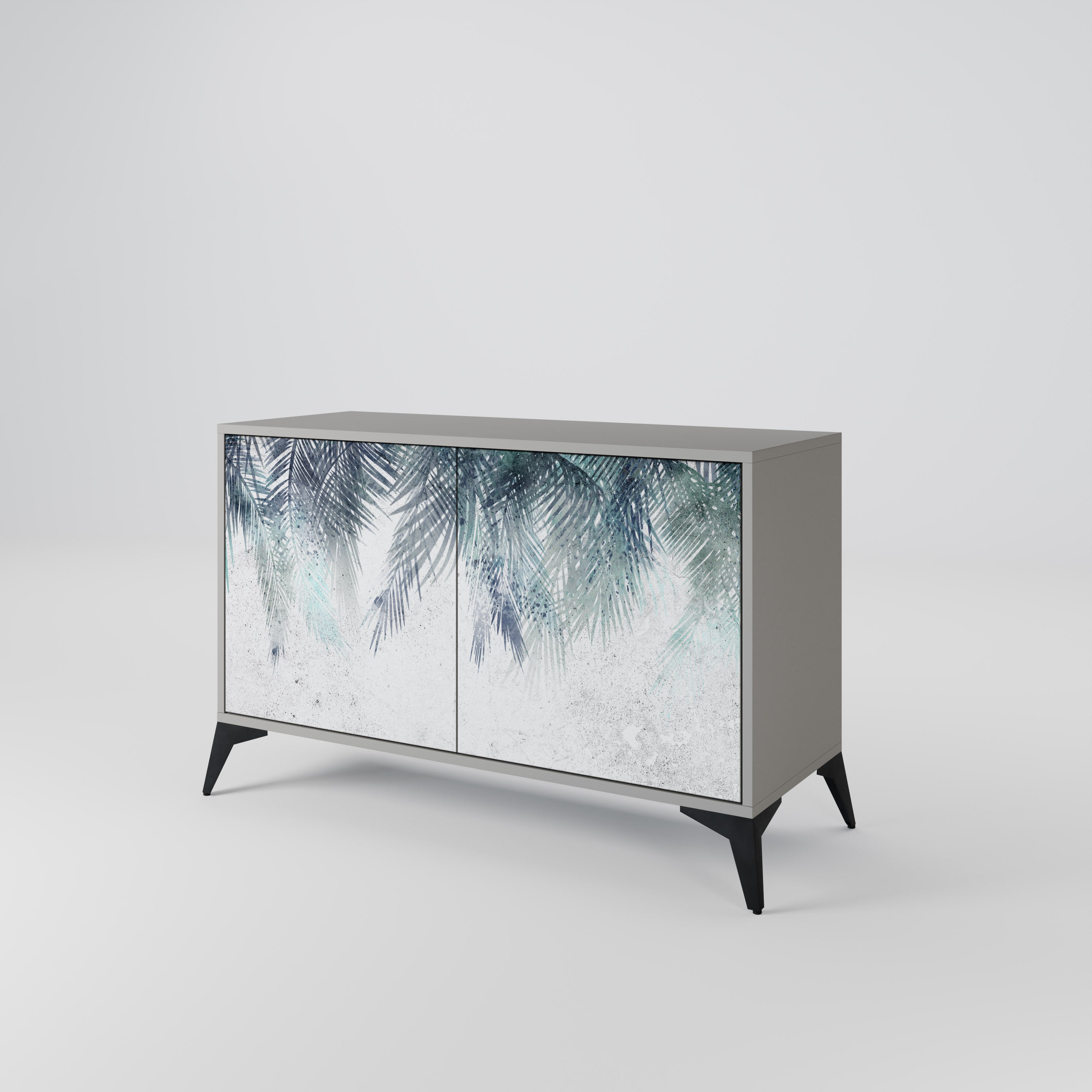 PALM VEIL Komoda 2-drzwiowa korpus Szary