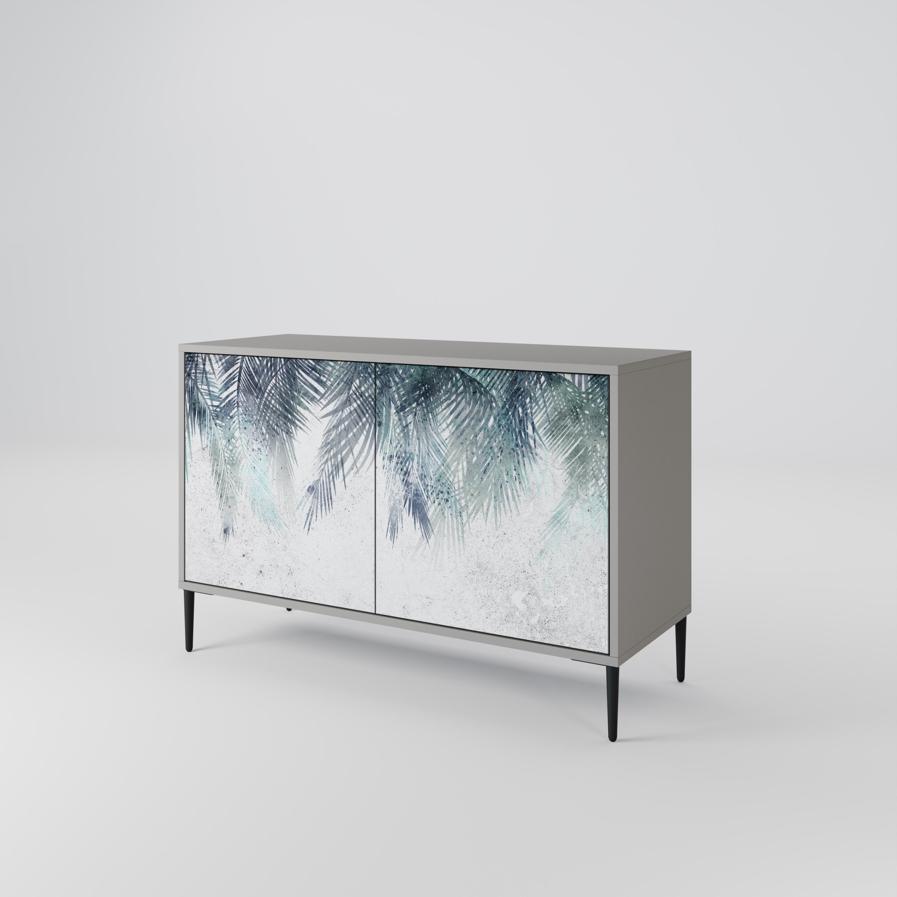 PALM VEIL Komoda 2-drzwiowa korpus Szary