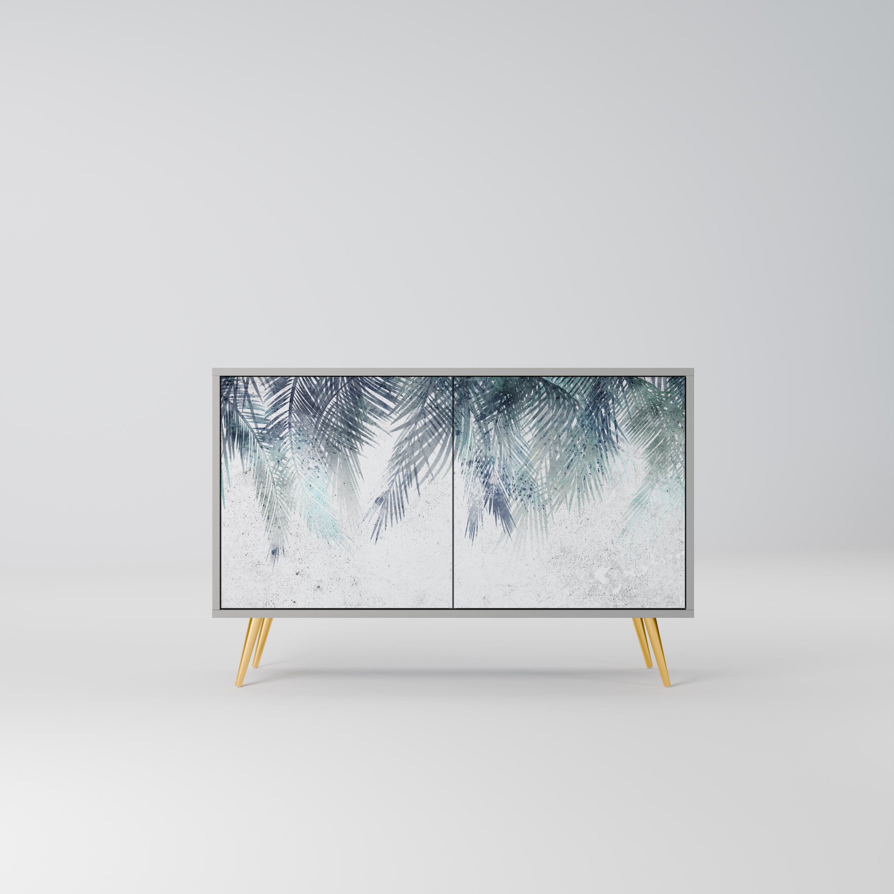 PALM VEIL Komoda 2-drzwiowa korpus Szary