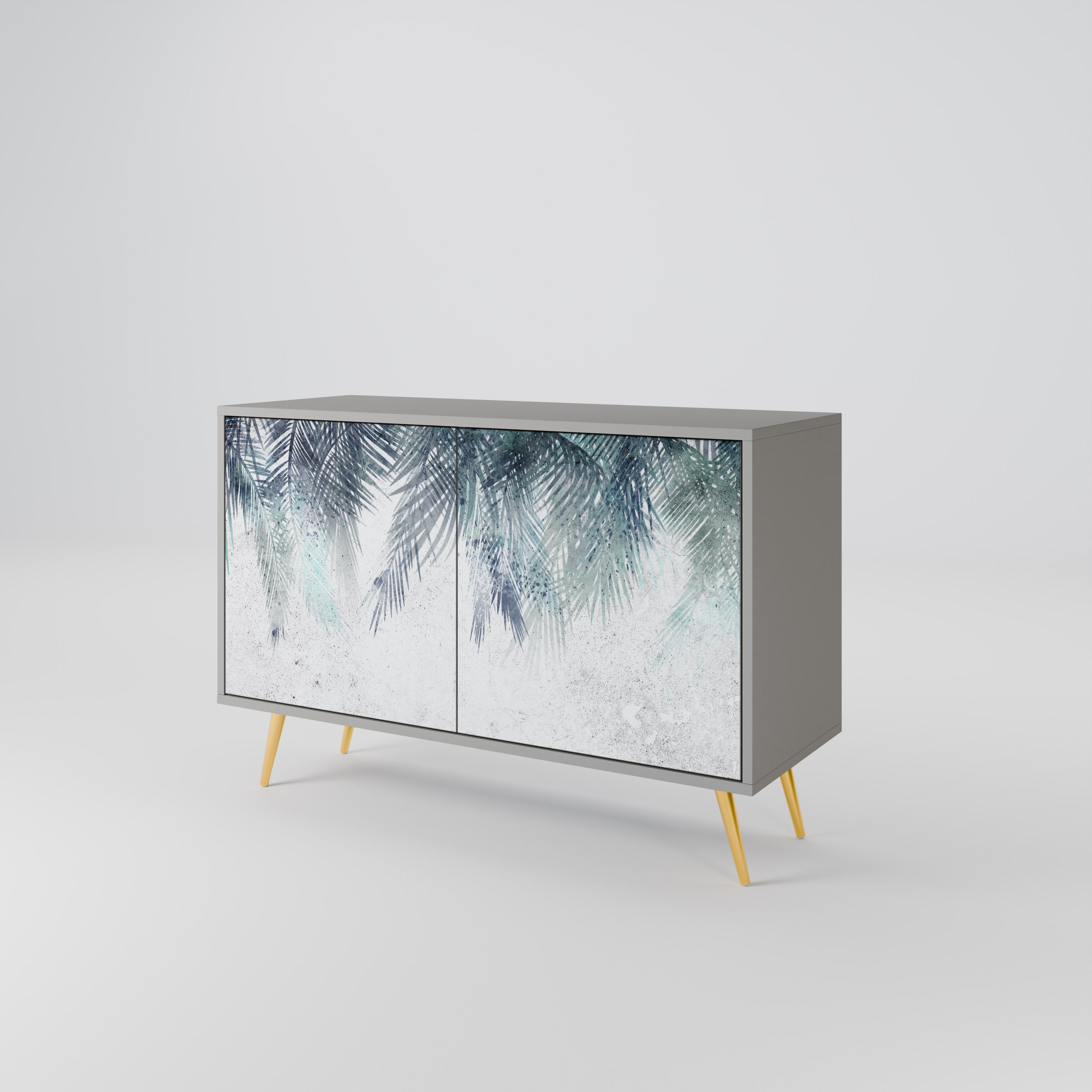 PALM VEIL Komoda 2-drzwiowa korpus Szary